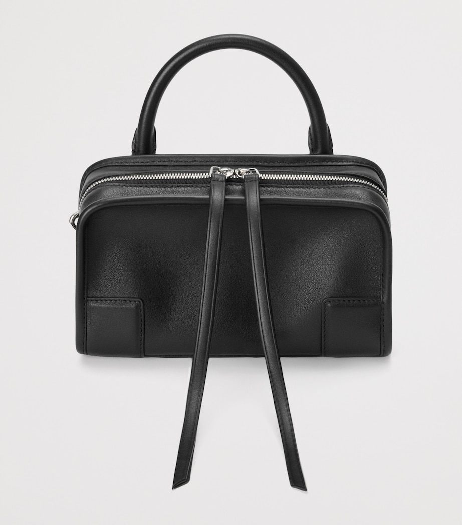 LOEWE Mini Leather Amazona 180 Top-Handle Bag Black Image 3
