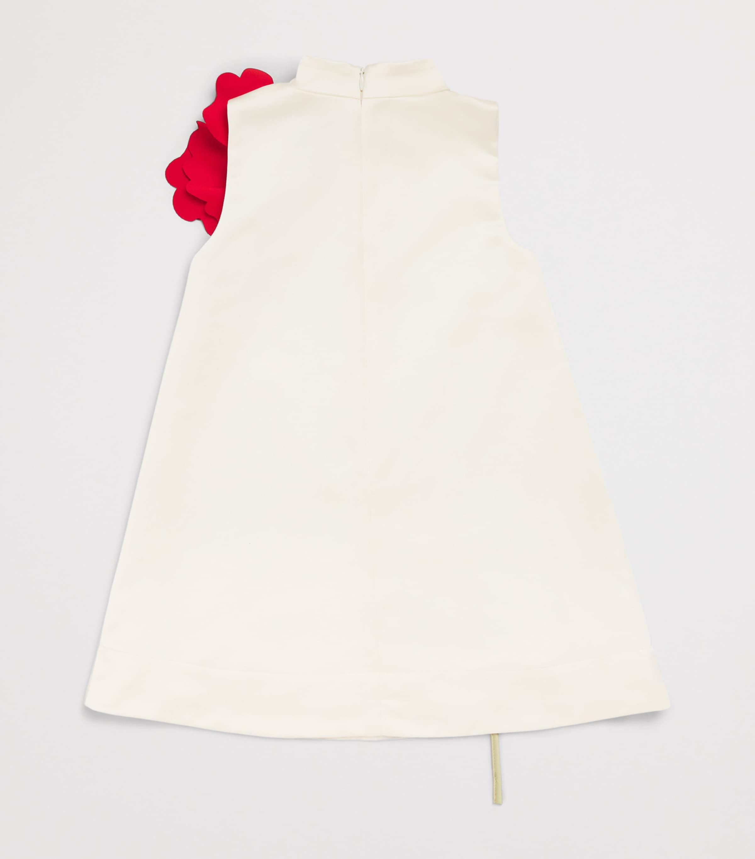 JESSIE AND JAMES Satin Kiss Me Over The Garden Fence Mini Dress (3-14 Years) Crème Satin Image 2