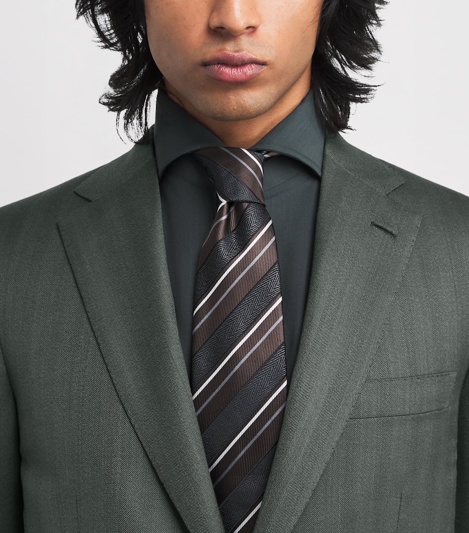 Cashmere-Silk Herringbone Blazer 3300 Image 6