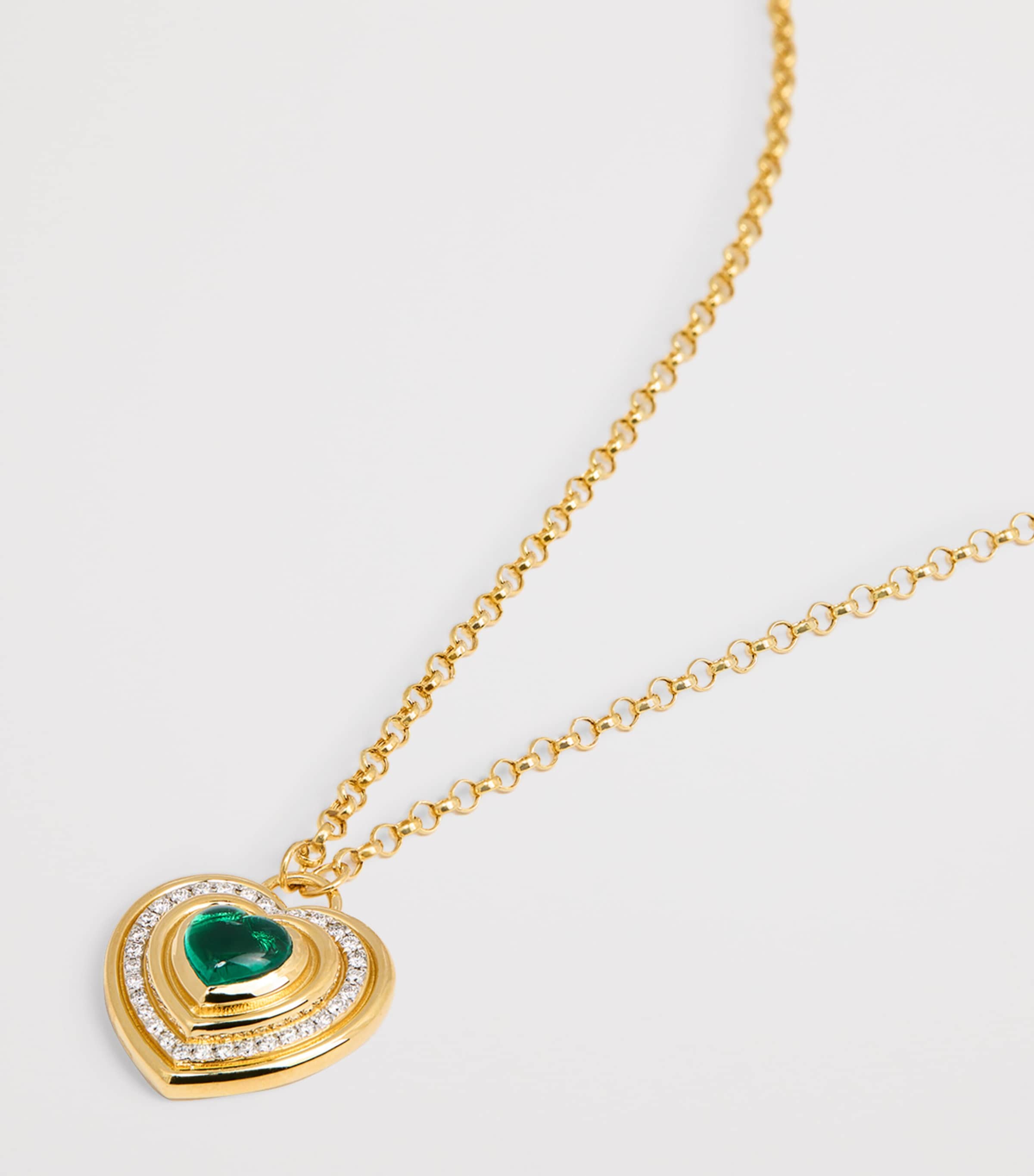 L'ATELIER NAWBAR Yellow Gold and Diamond Lot N*91 Mimette Heart Necklace Yellow Gold Image 4
