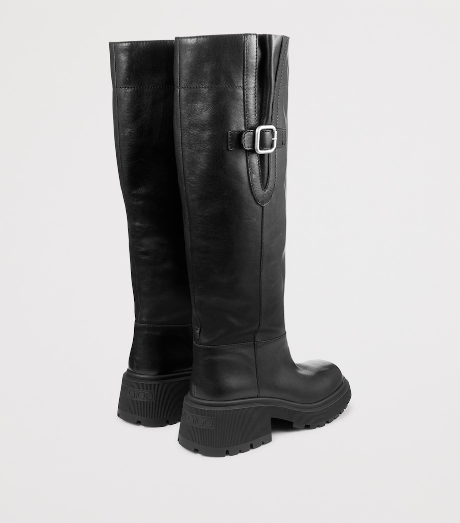 Tamsin 70 Leather Knee-High Boots BLACK/BLACK Image 3