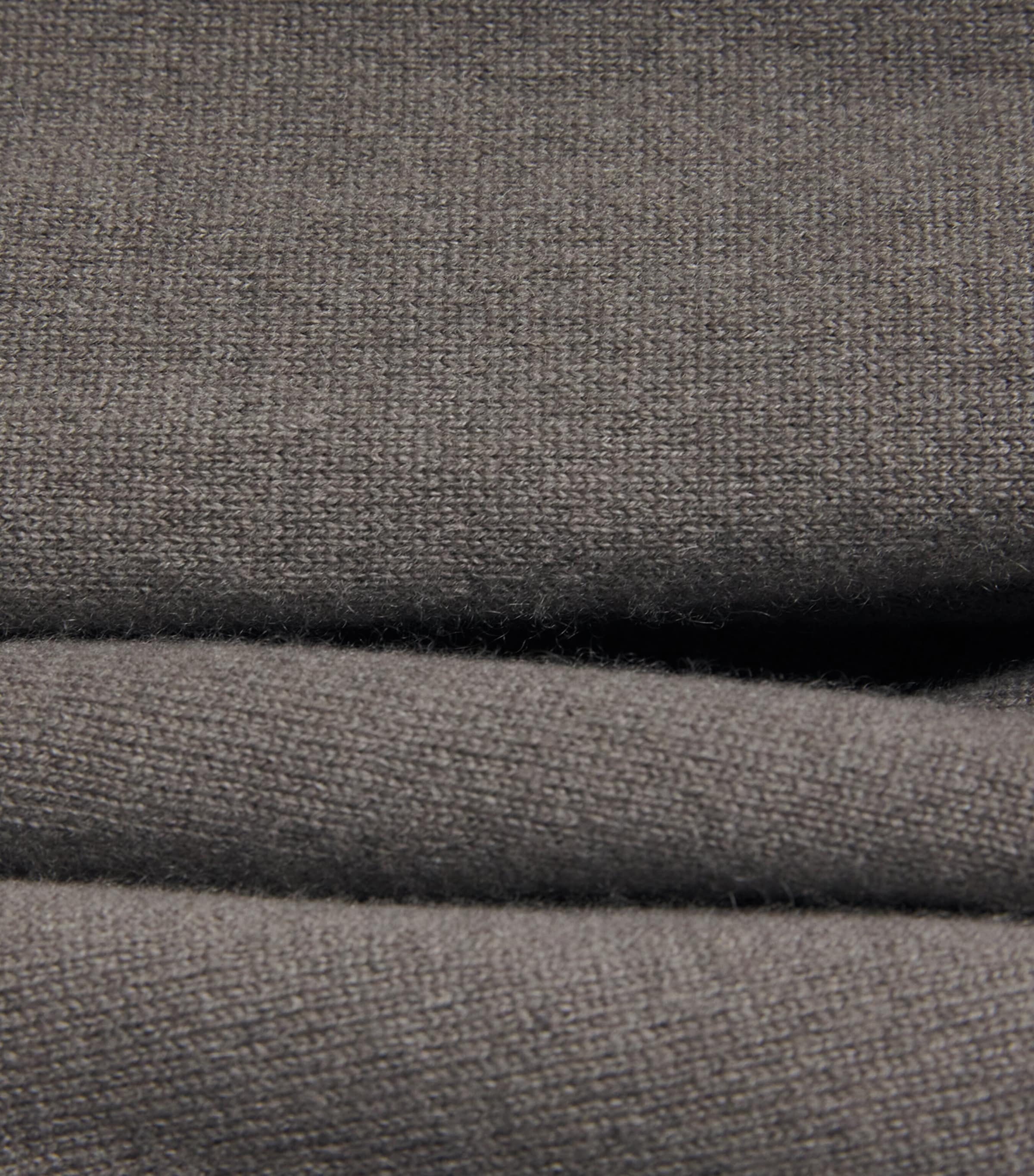 Corneliani Mens Cashmere High-Neck Quarter-Zip Sweater Green Coloured Image 6