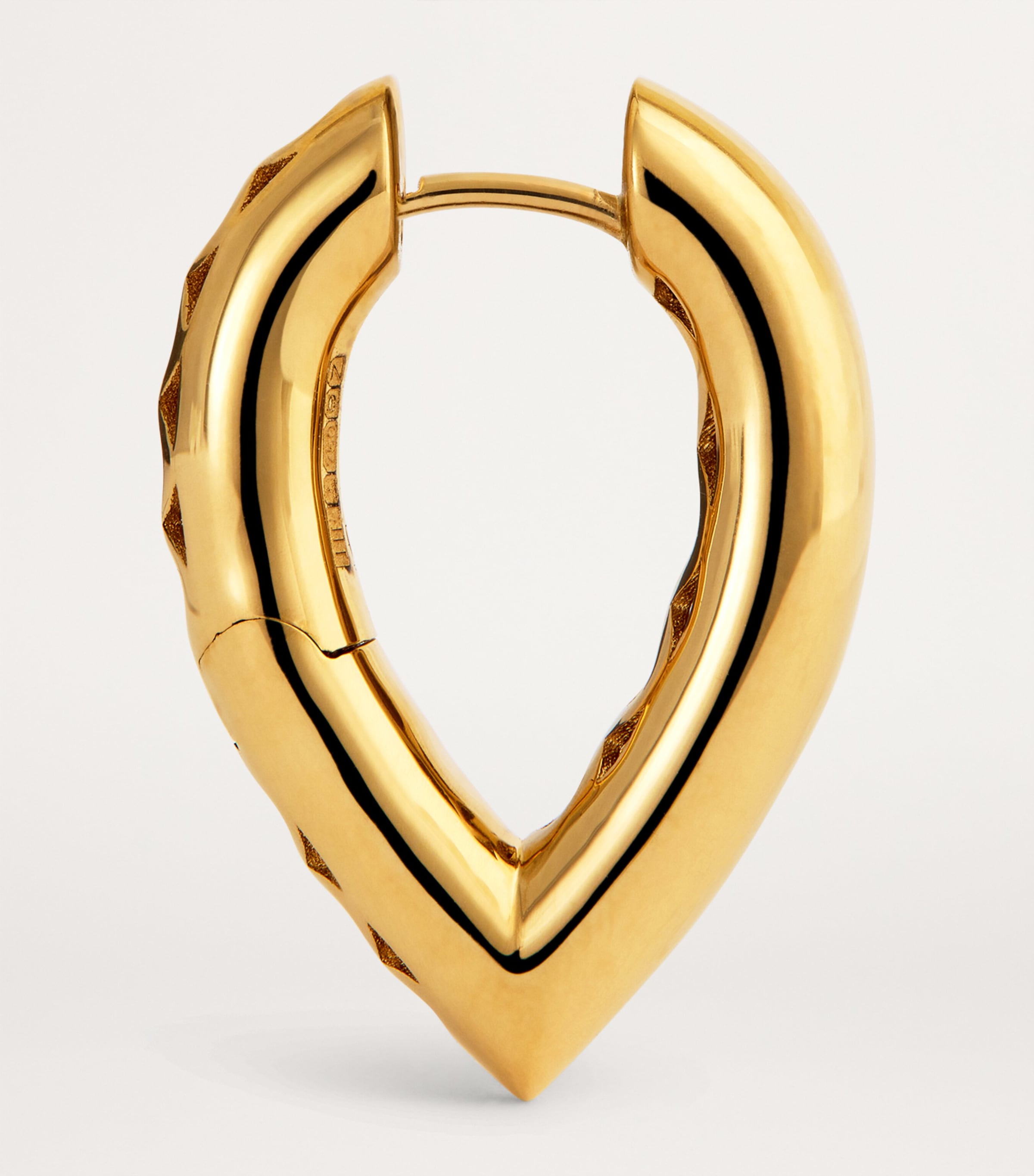 Medium Yellow Gold Drop Link Earrings YELLOW GOLD Image 4