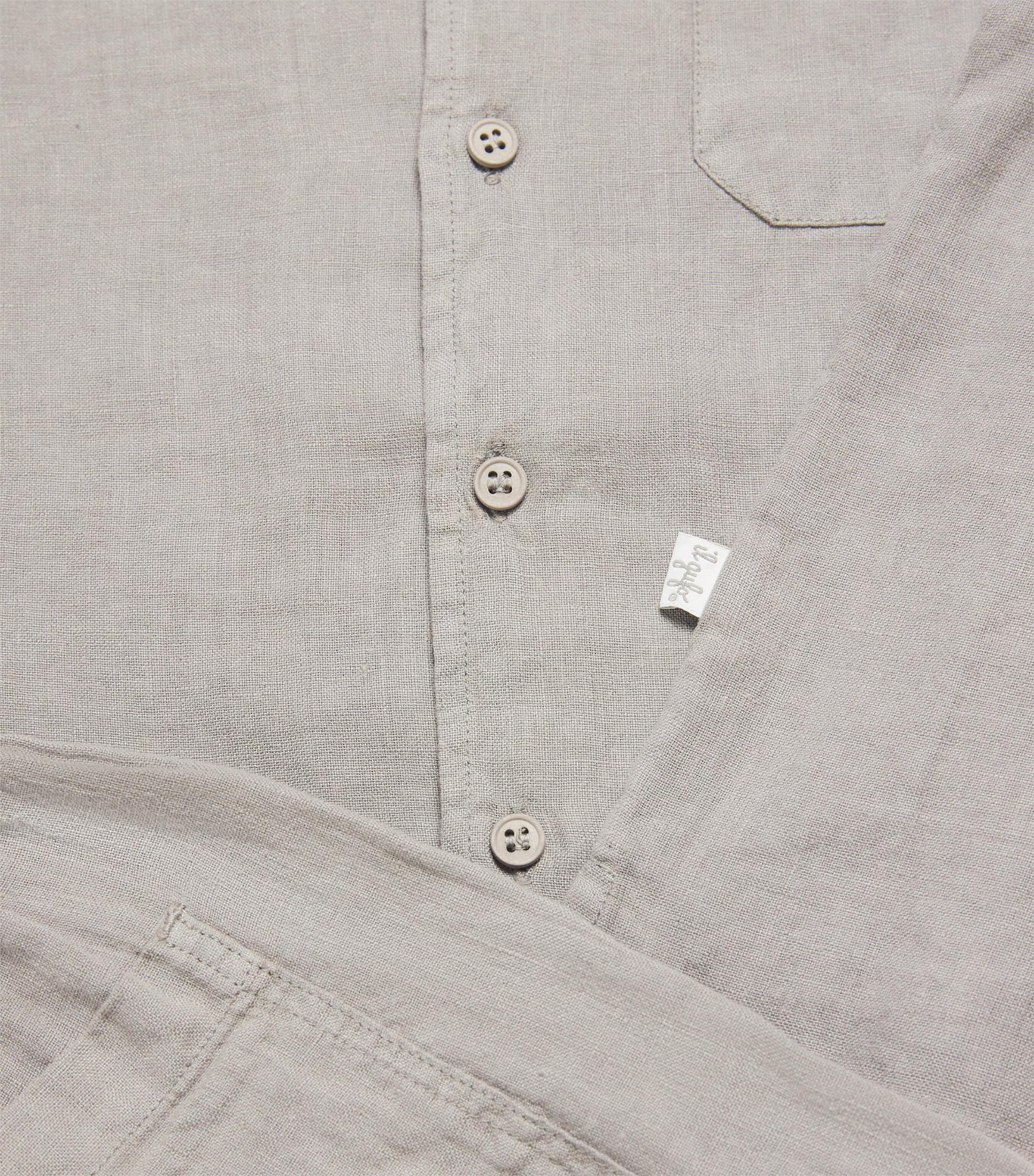 Linen Shirt and Shorts Set (3-12 Years) 048 GREY Image 3