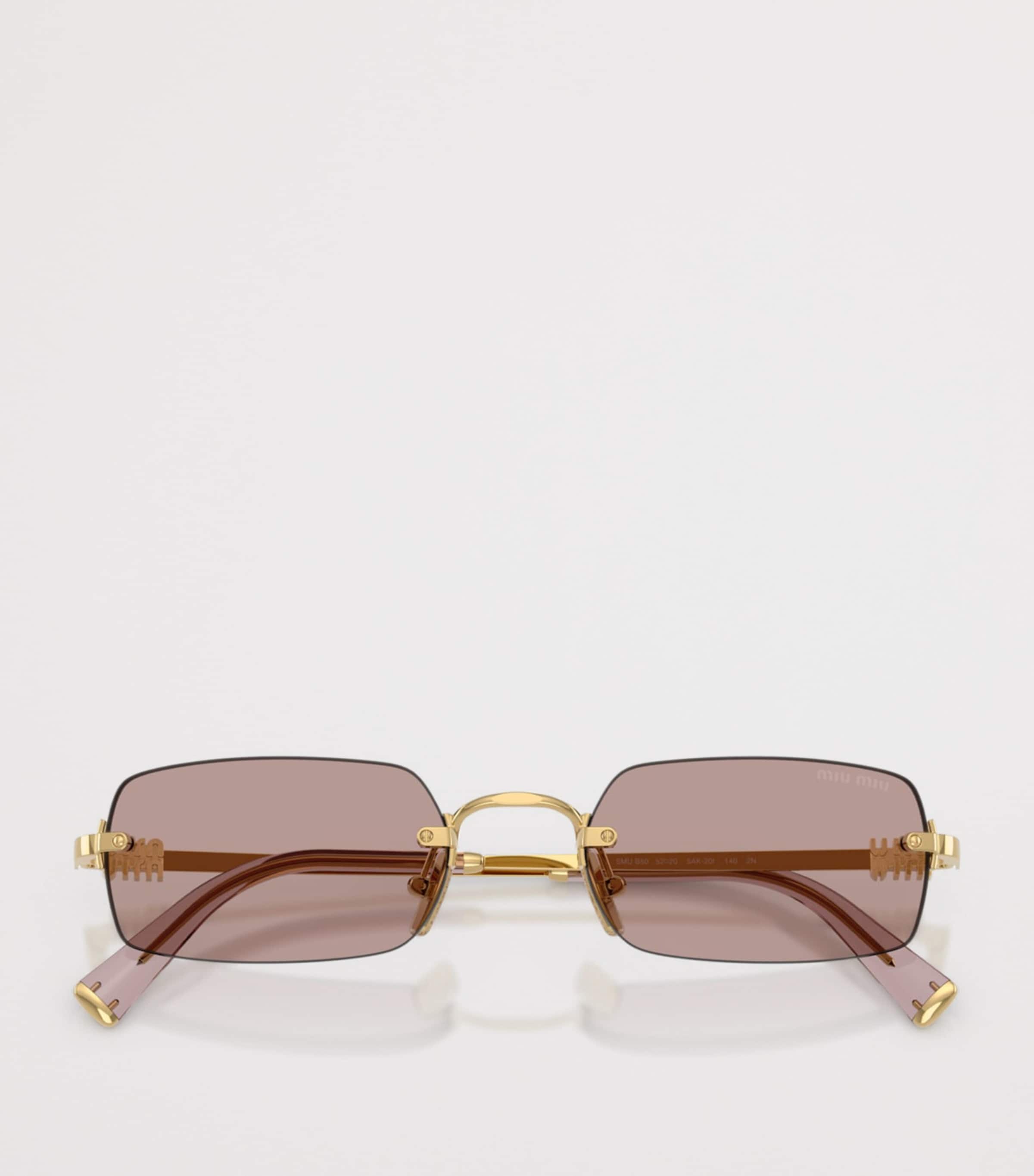 Metal Rectangular Sunglasses 5AK20I Image 5