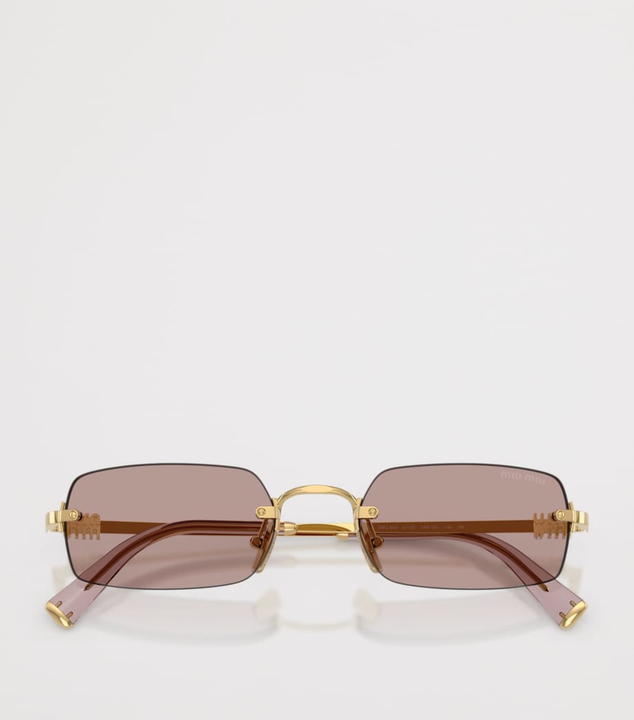 Metal Rectangular Sunglasses 5AK20I Image 5