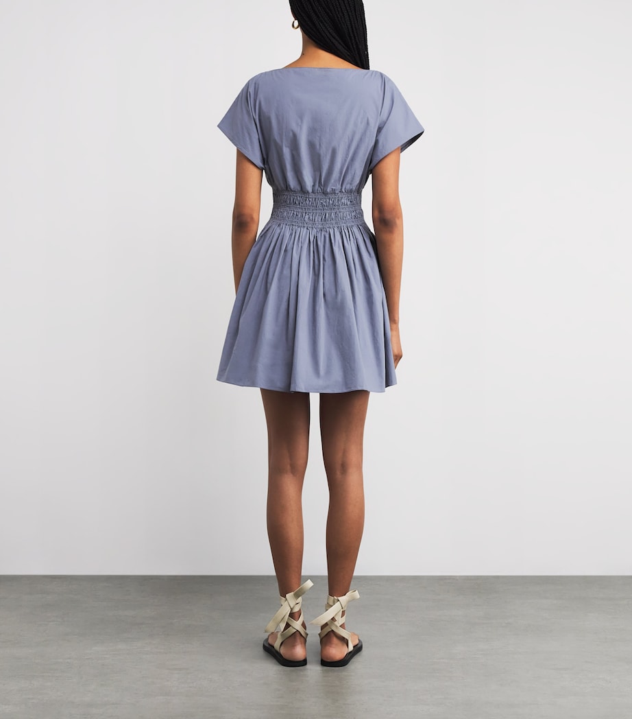 Cotton Mini Dress STEEL/STE Image 3