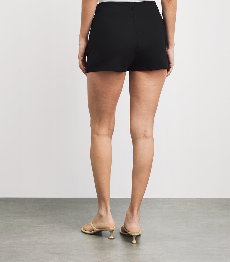 Skims Womens Jersey Mini Skort Obsidian Image 5