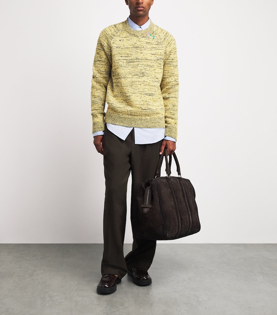 DRIES VAN NOTEN Mens Wool-Blend Embroidered Sweater Image 2