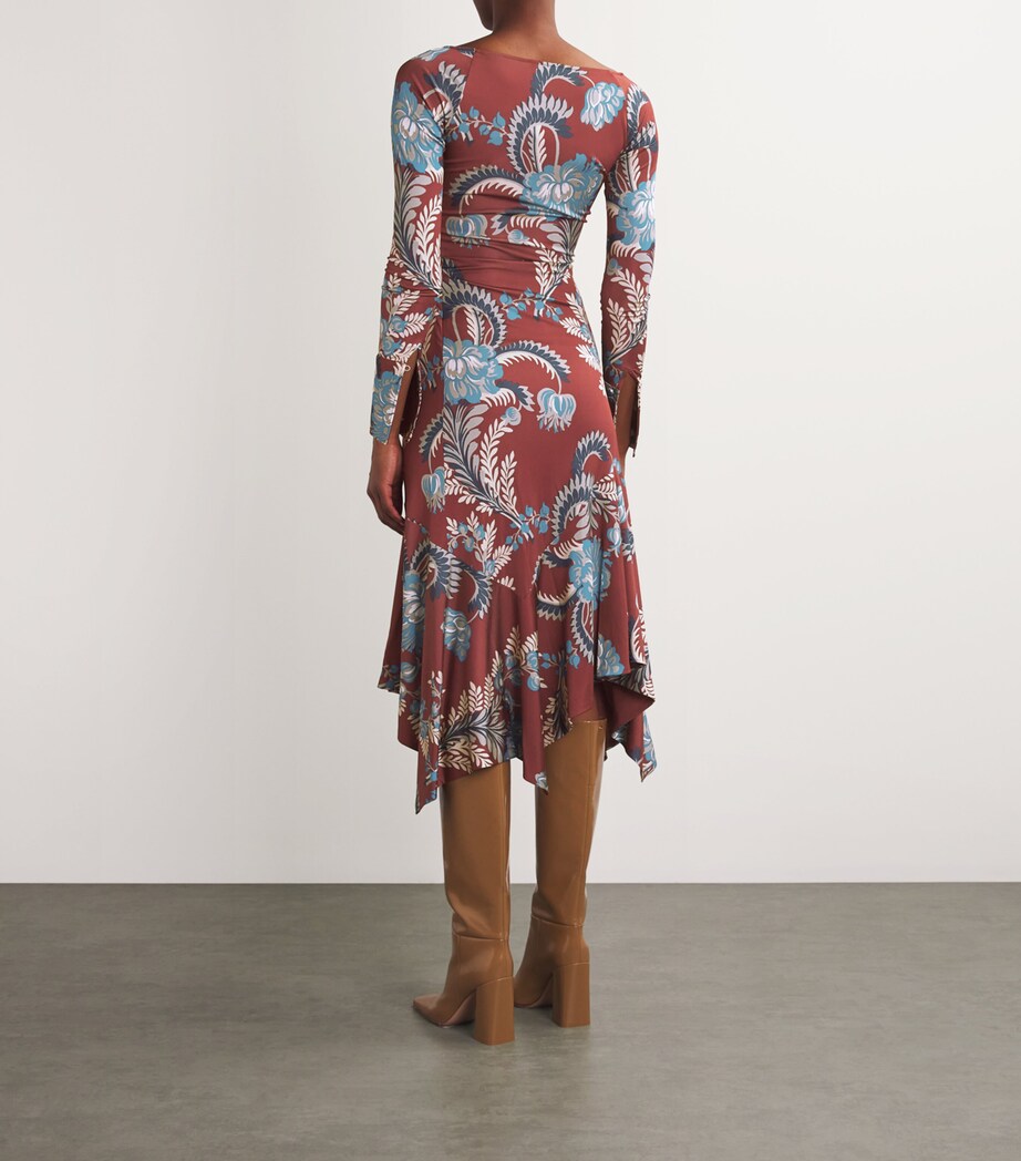 Etro Womens Floral Print Midi Dress Image 3