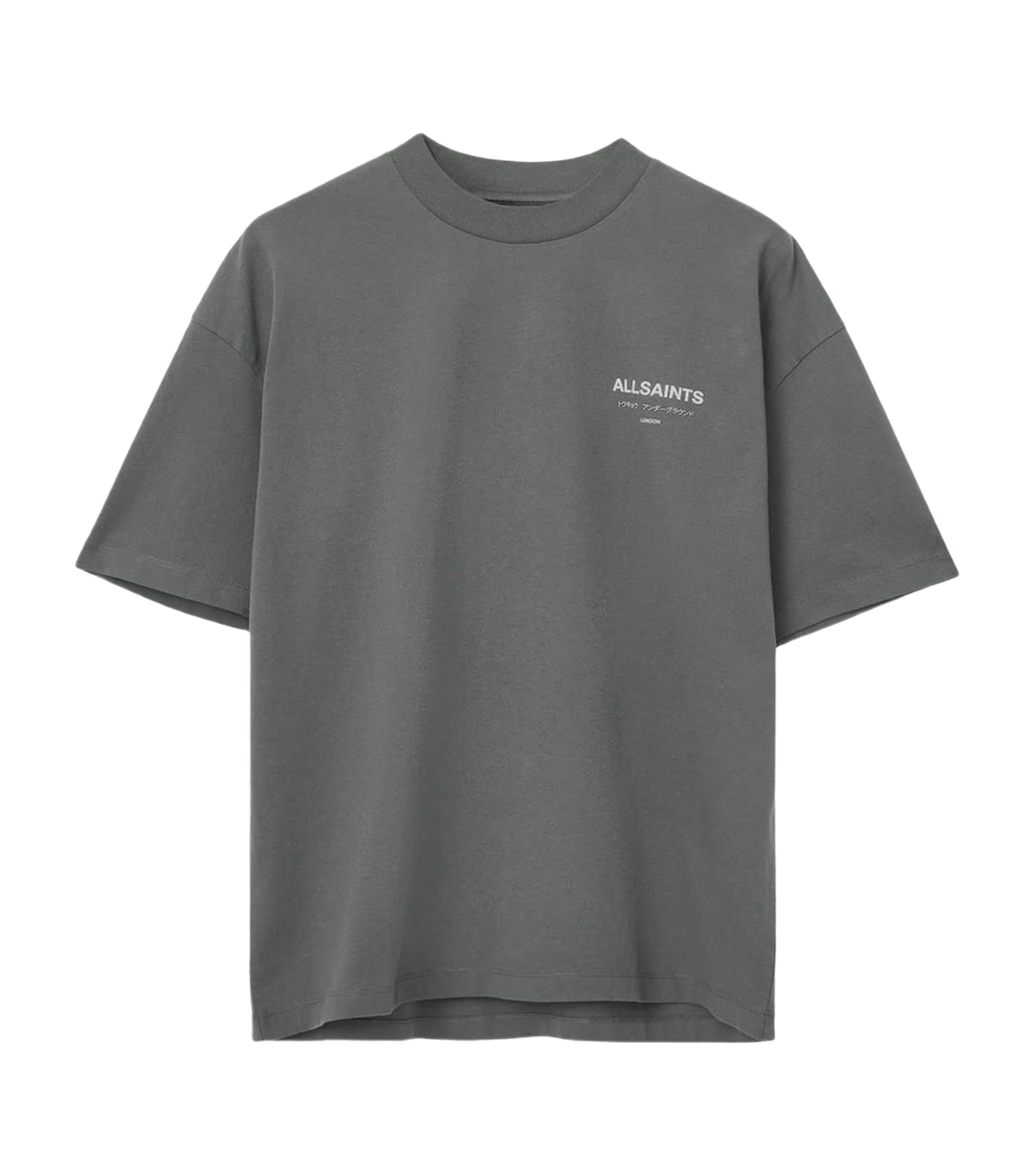 Organic Cotton Underground Print T-Shirt GARNET GREEN Image 1