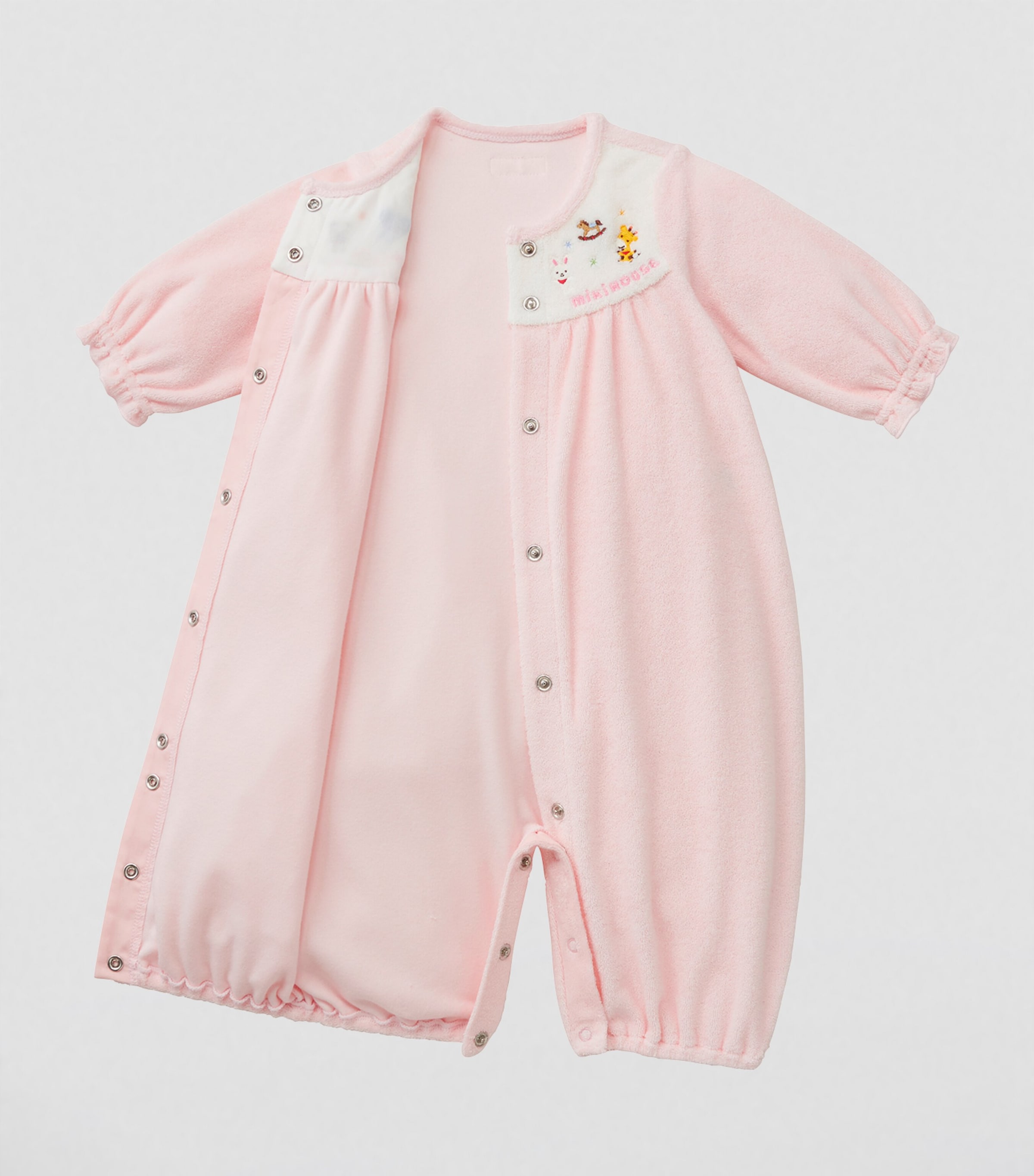 Miki House Cotton-Blend Playsuit (0-3 Months) Image 3