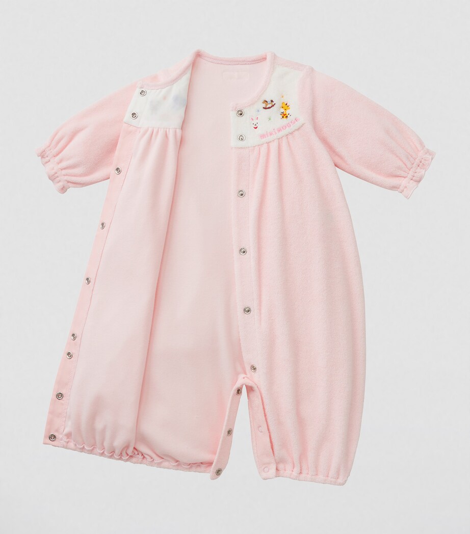 Miki House Cotton-Blend Playsuit (0-3 Months) Image 3