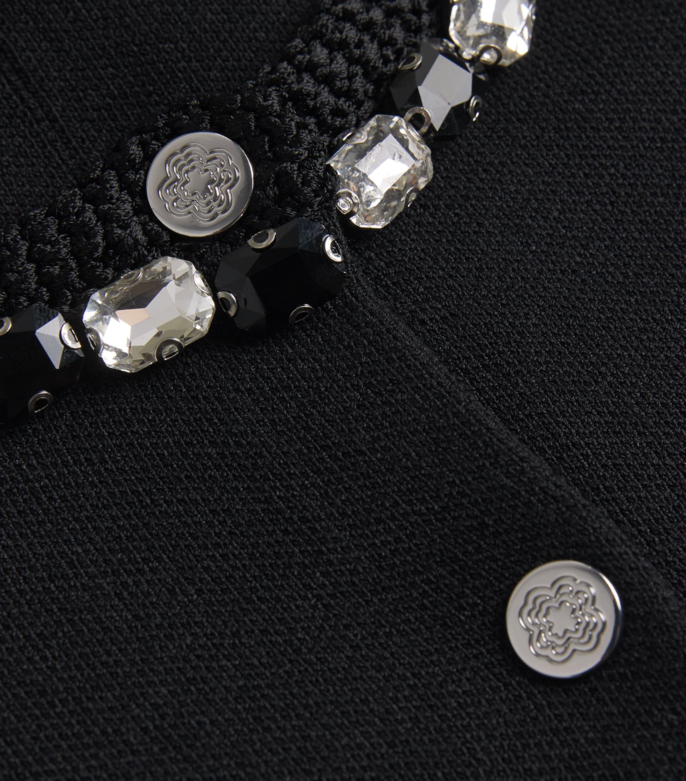 Embellished Cropped Cardigan BLACK Image 5