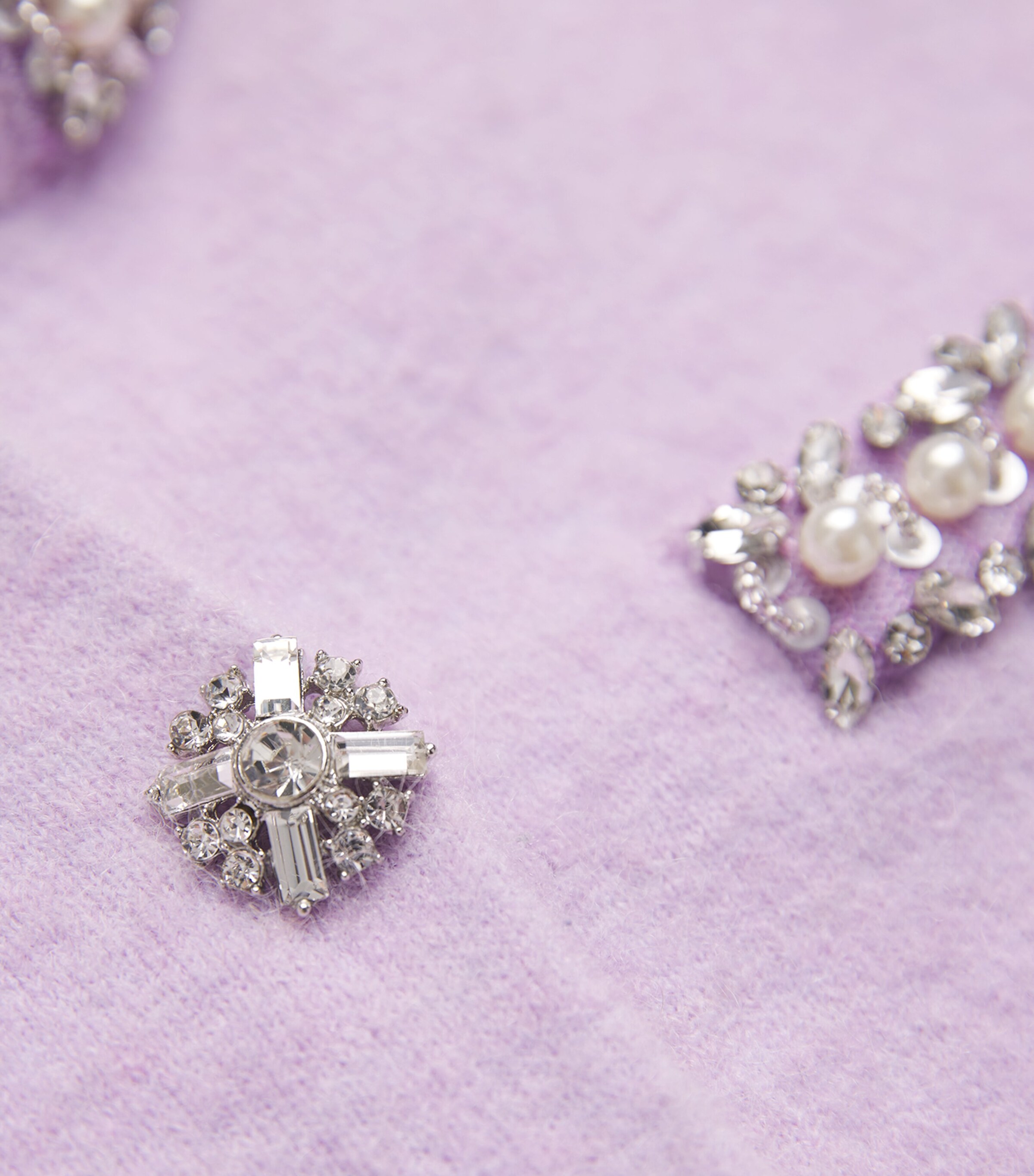 Crystal-Embellished Cardigan LILAC Image 5