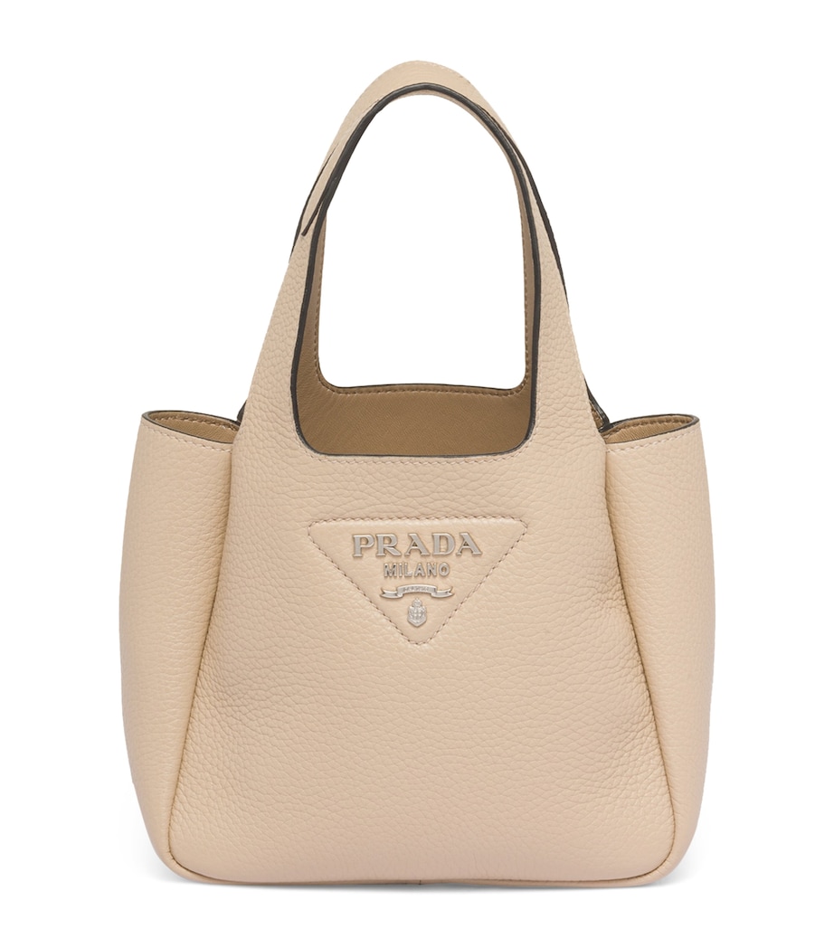 Mini Leather Bucket Bag F02YP Image 1