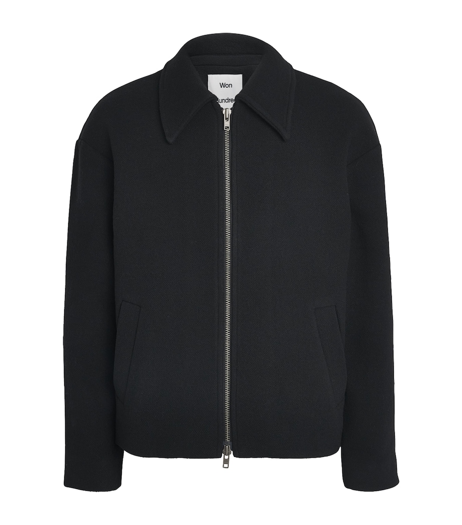 Won Hundred Mens Wool-Blend Sebastian Jacket Black Image 1