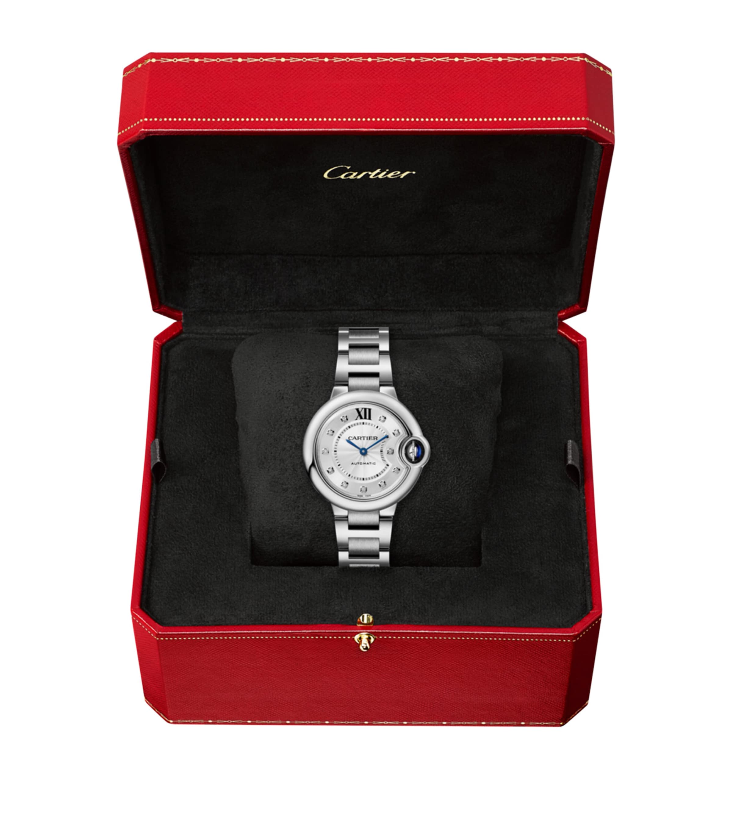 Stainless Steel and Diamond Ballon Bleu de Cartier Watch 33mm MULTI Image 2