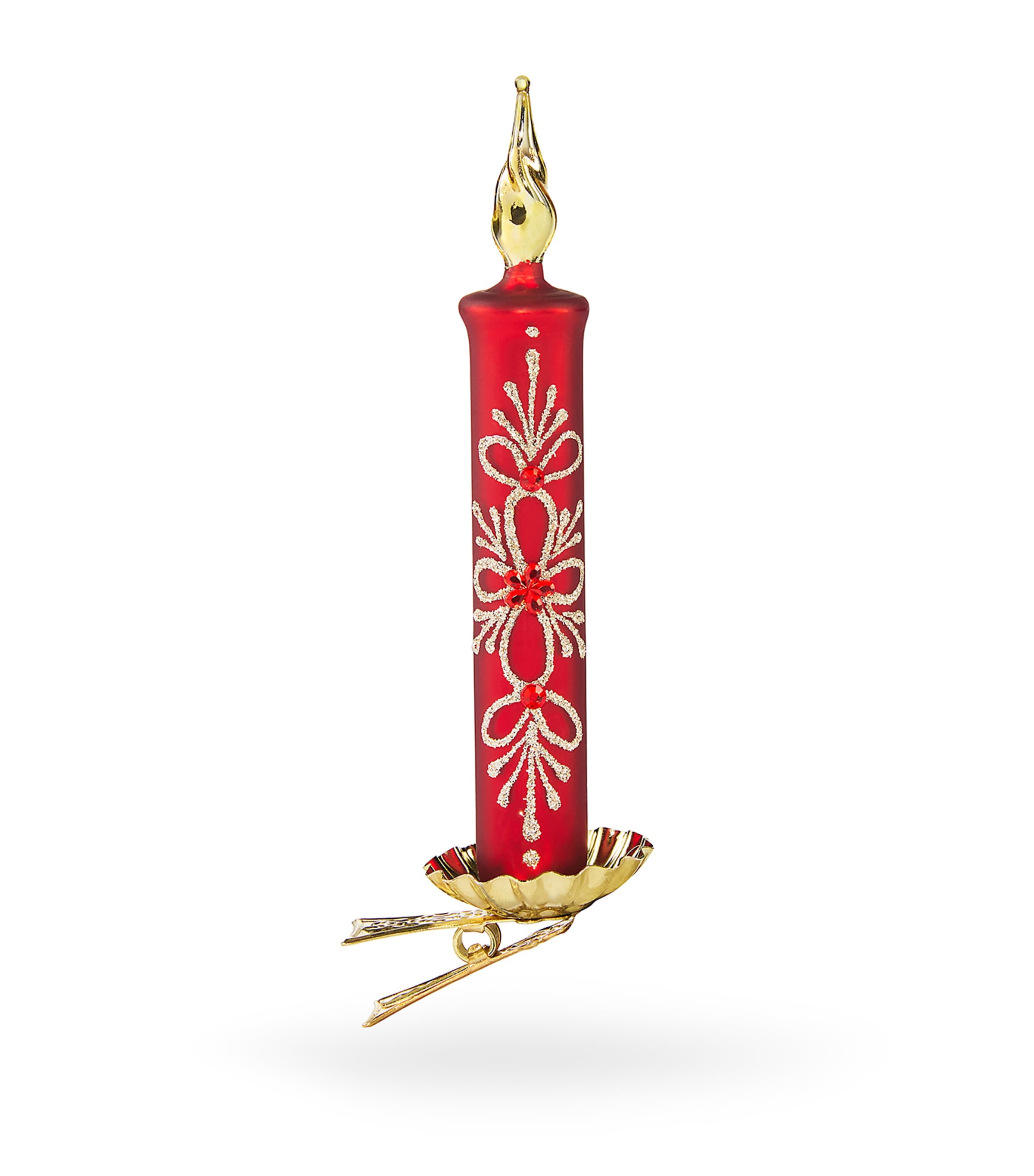 Harrods Clip-on Candle Tree Decoration In Red