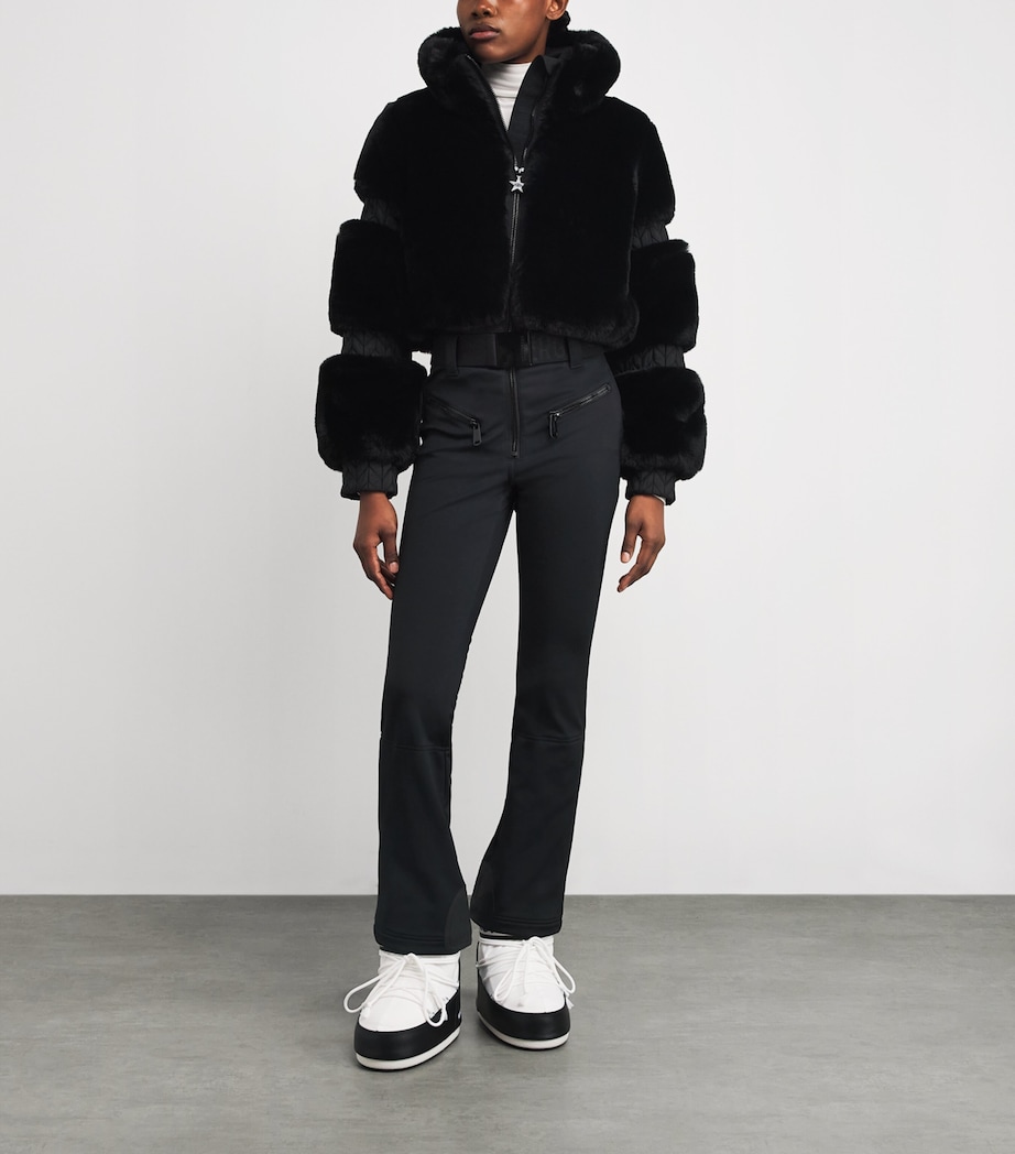 Faux Fur Lieke Ski Suit 9000 BLACK Image 2