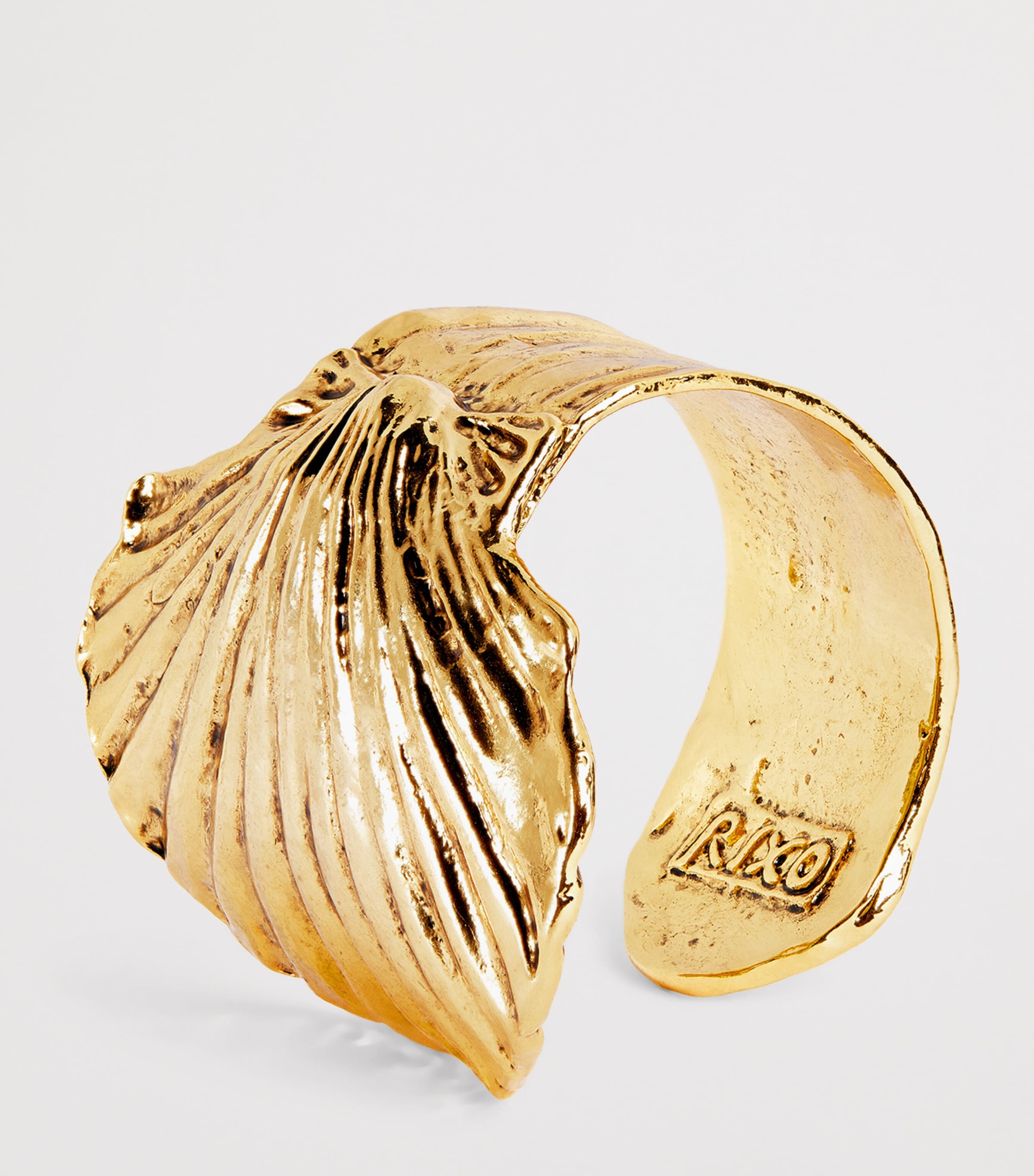 Rixo Gold-Tone Salene Shell Bracelet Gold Image 4
