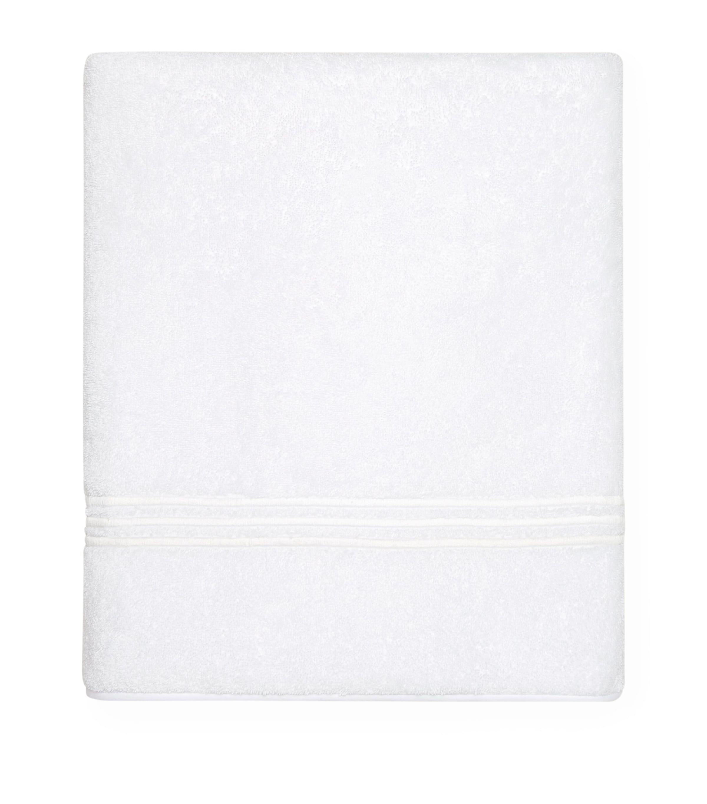 Pratesi Tre Righe Bath Towel In White