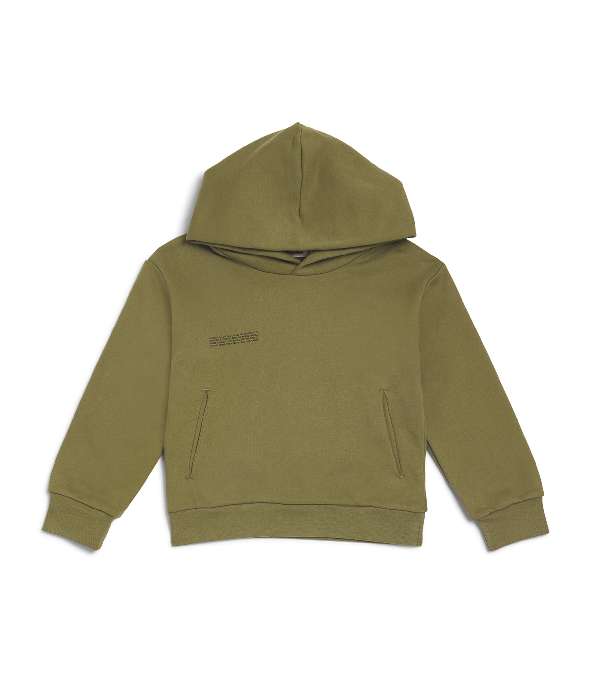 Pangaia Kids' Organic Cotton 365 Hoodie In Green