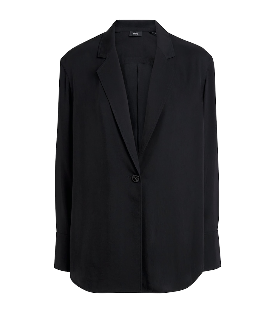 Theory Womens Airy Blazer Black Image 1