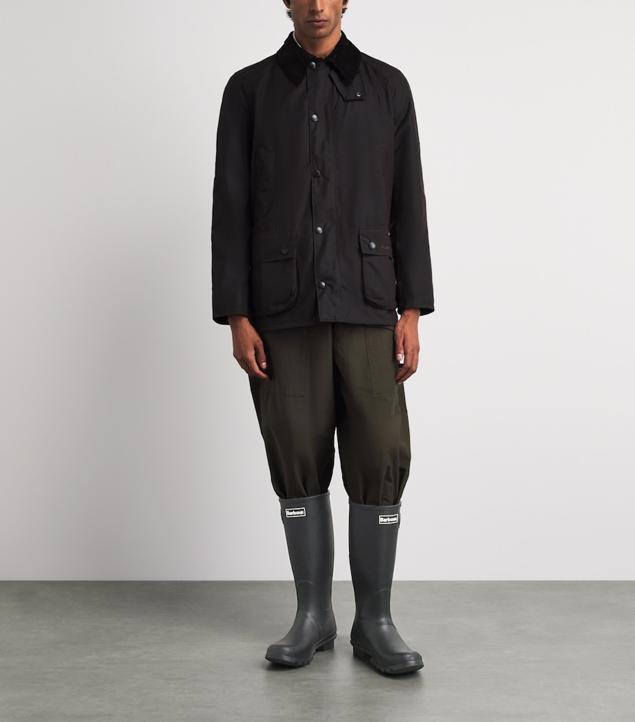 Barbour Tall Bede Wellington Boots Black Image 4