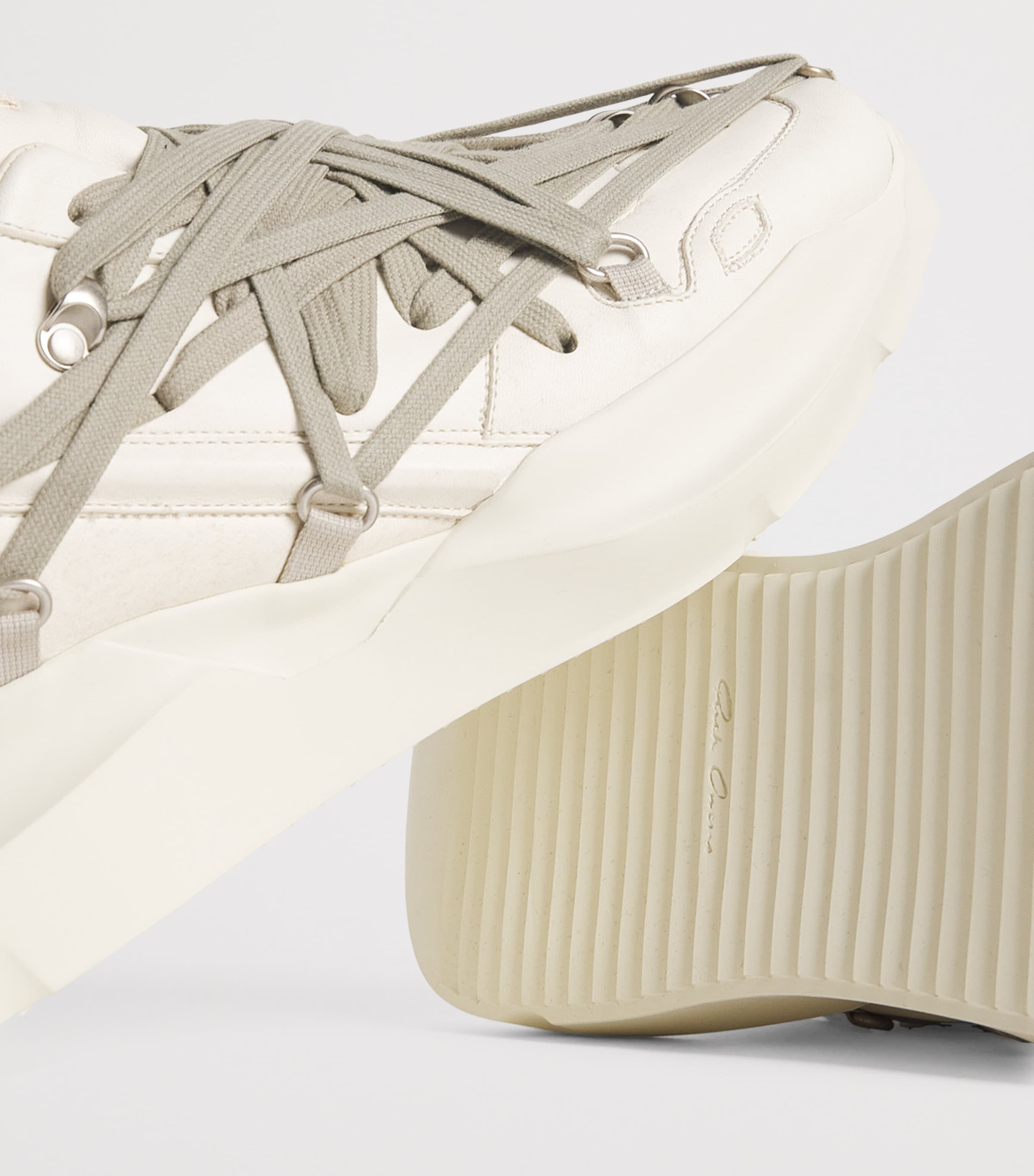 【送料&関税込】Rick Owens Geth Low-top Sneakers Rick Owens Leather Geth Low-Top Sneakers | Harrods US