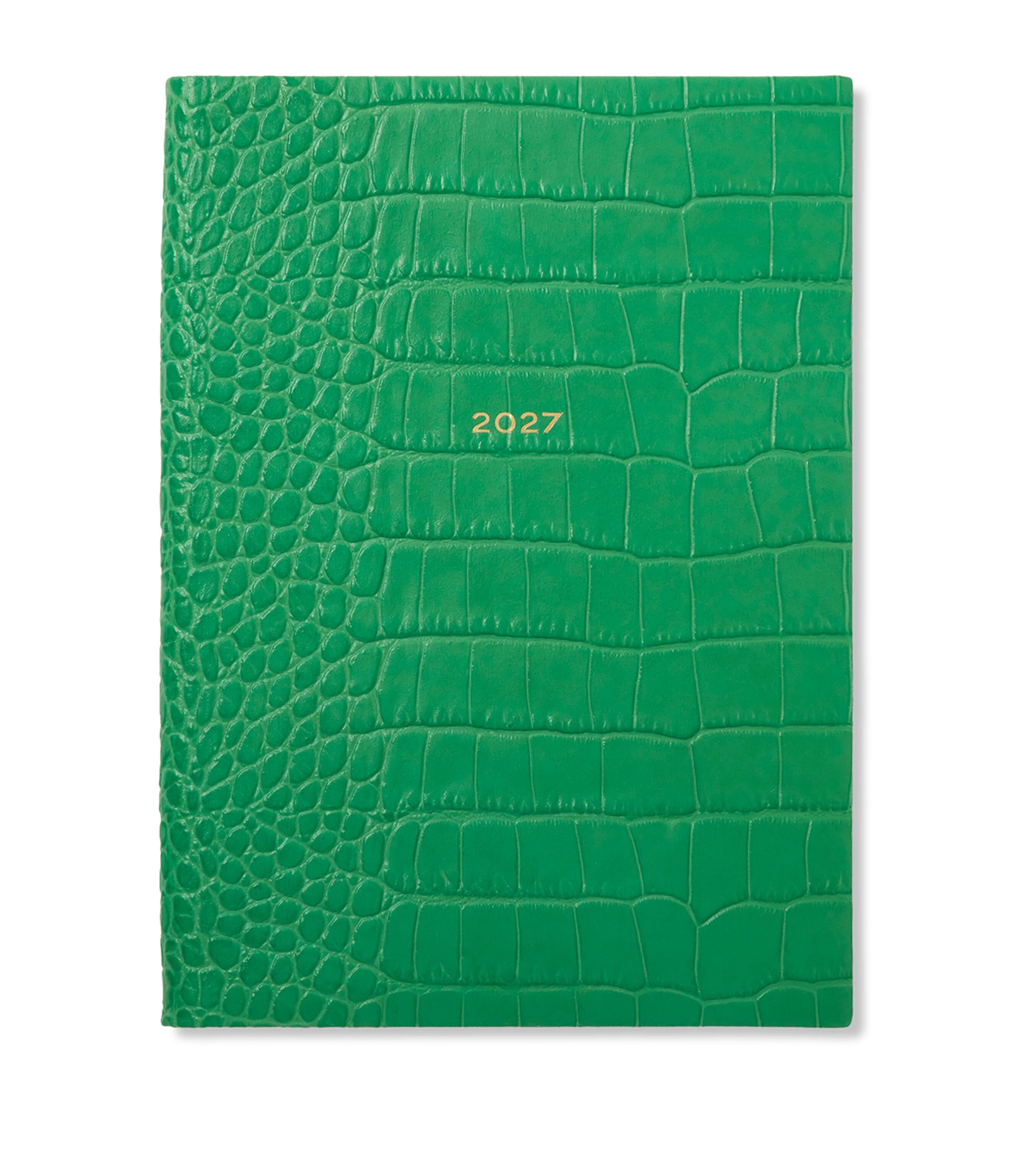 Smythson Leather Soho Weekly Diary 2027 Jade Image 1