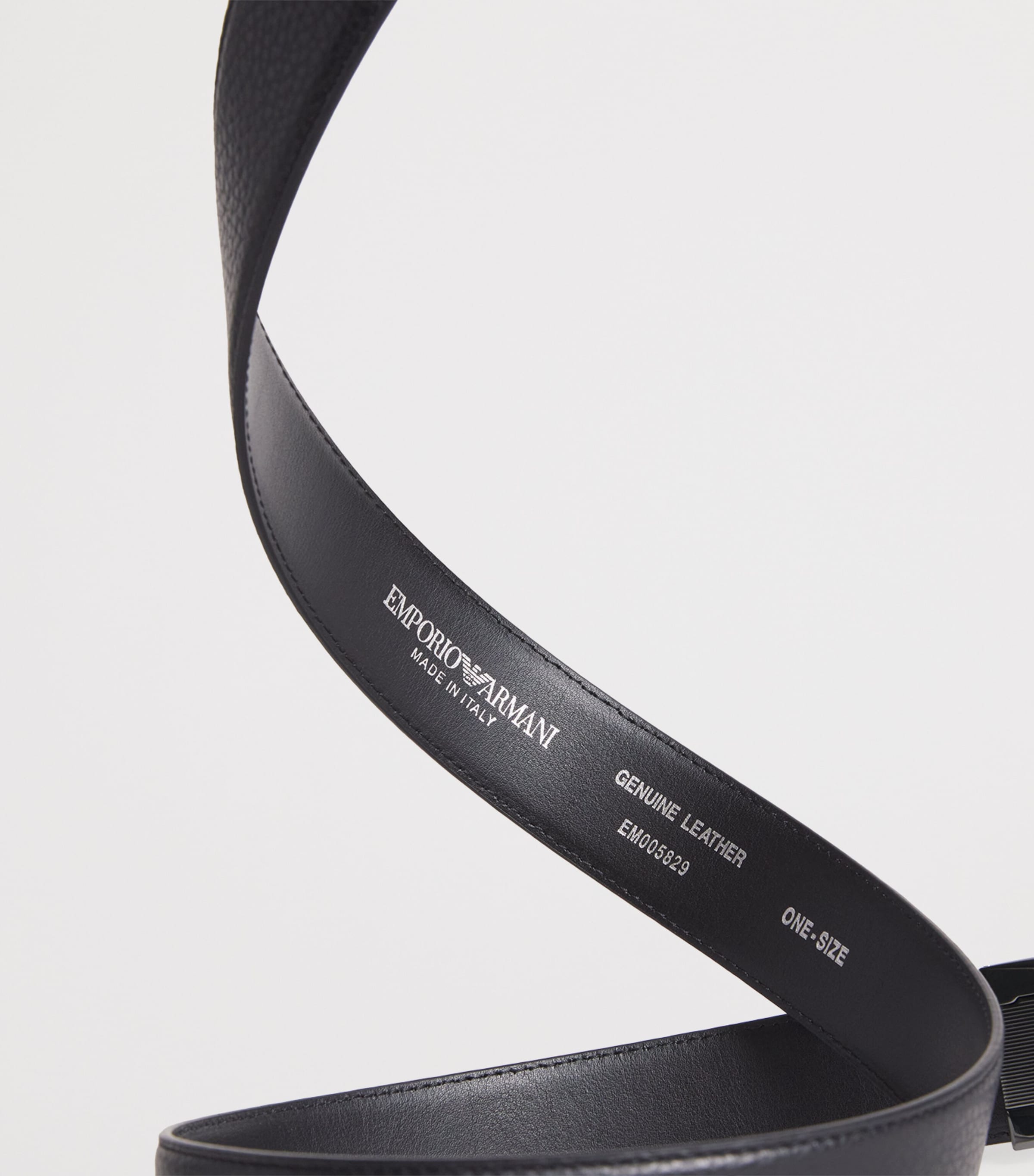 Emporio Armani Leather Tongue Belt Image 5