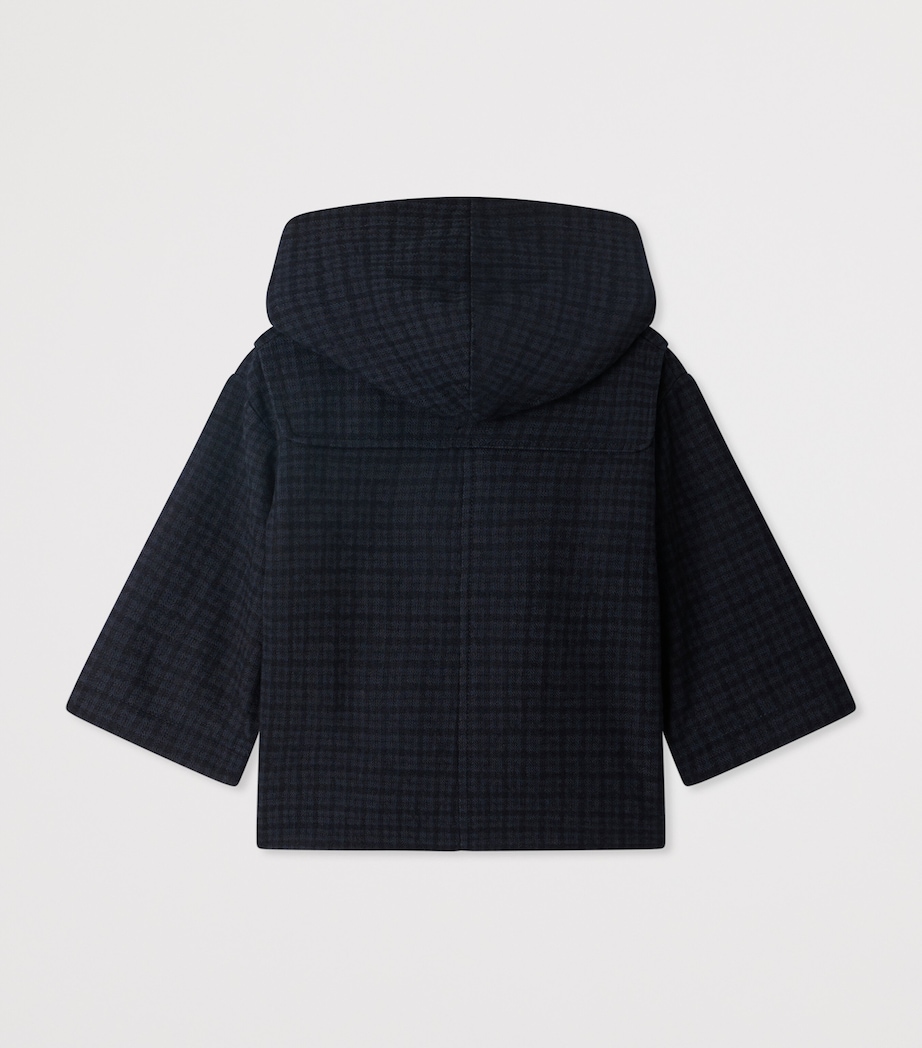 Cotton-Wool Check Coat (2-3 Years) VICHY MARINE Image 2