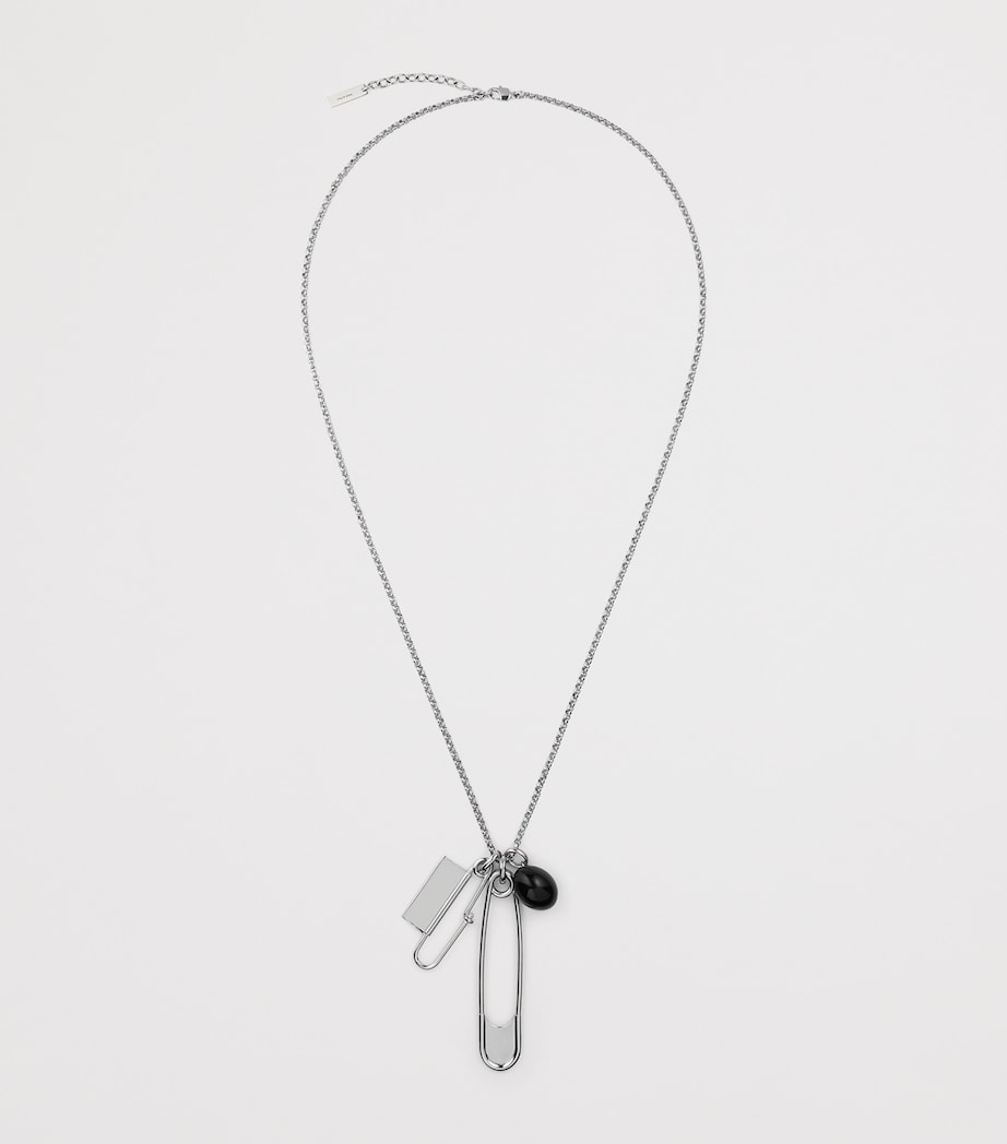 Givenchy Safety Pin Charm Necklace Image 3