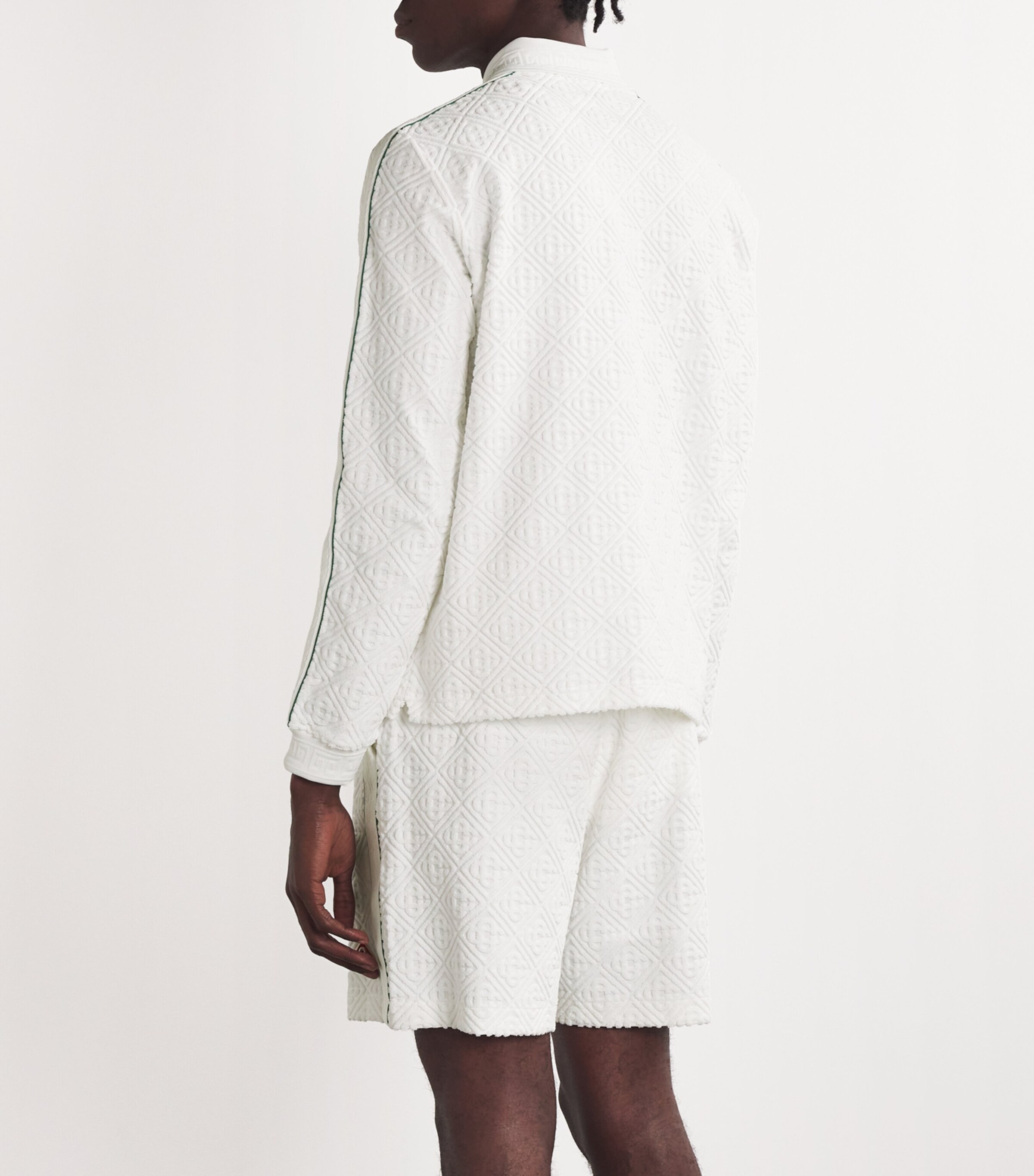 Towelling Jacquard Monogram Shirt OFF-WHITE Image 3