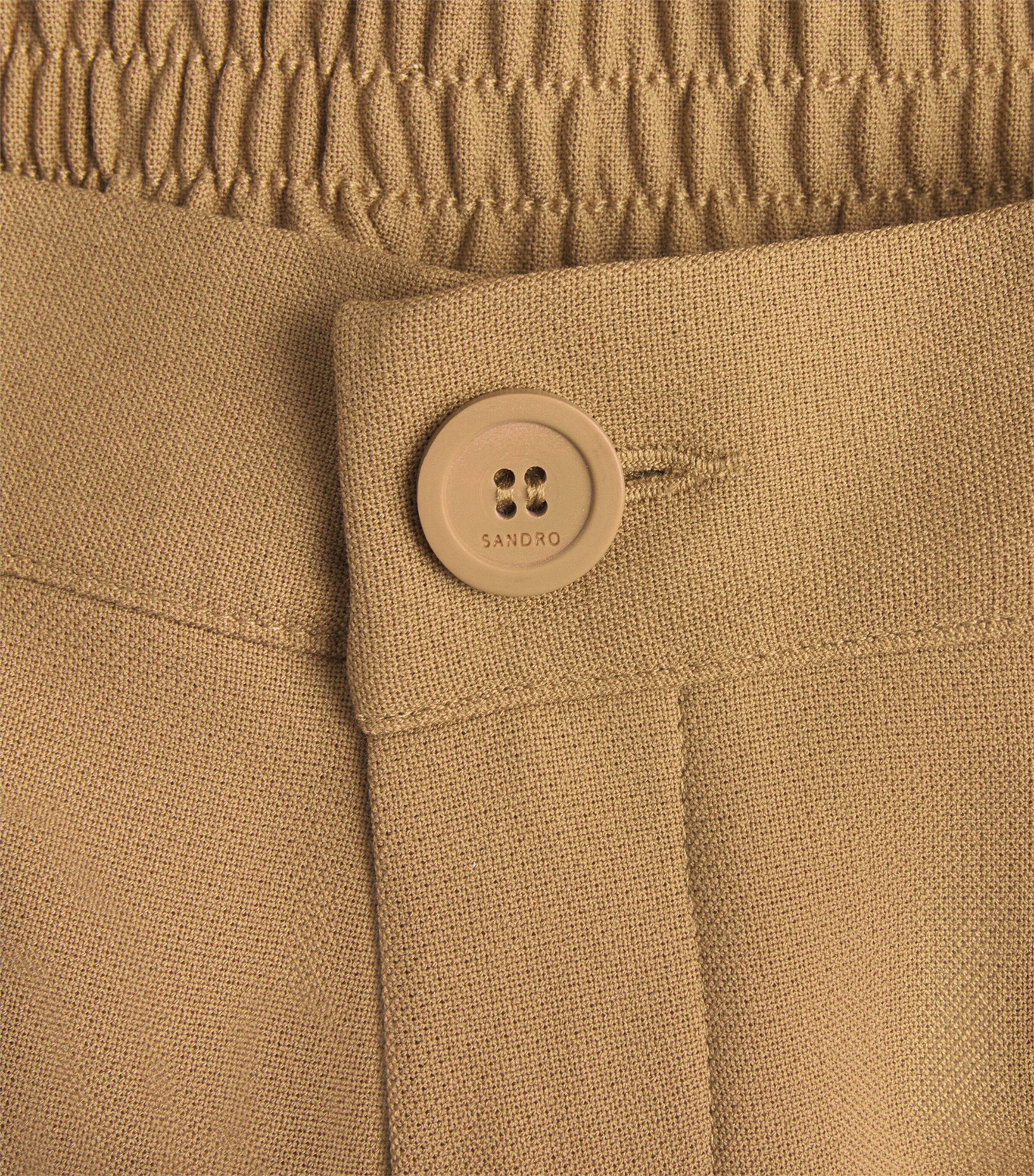 Sandro Paris Mens Stretch Jersey Trousers Nut Image 6
