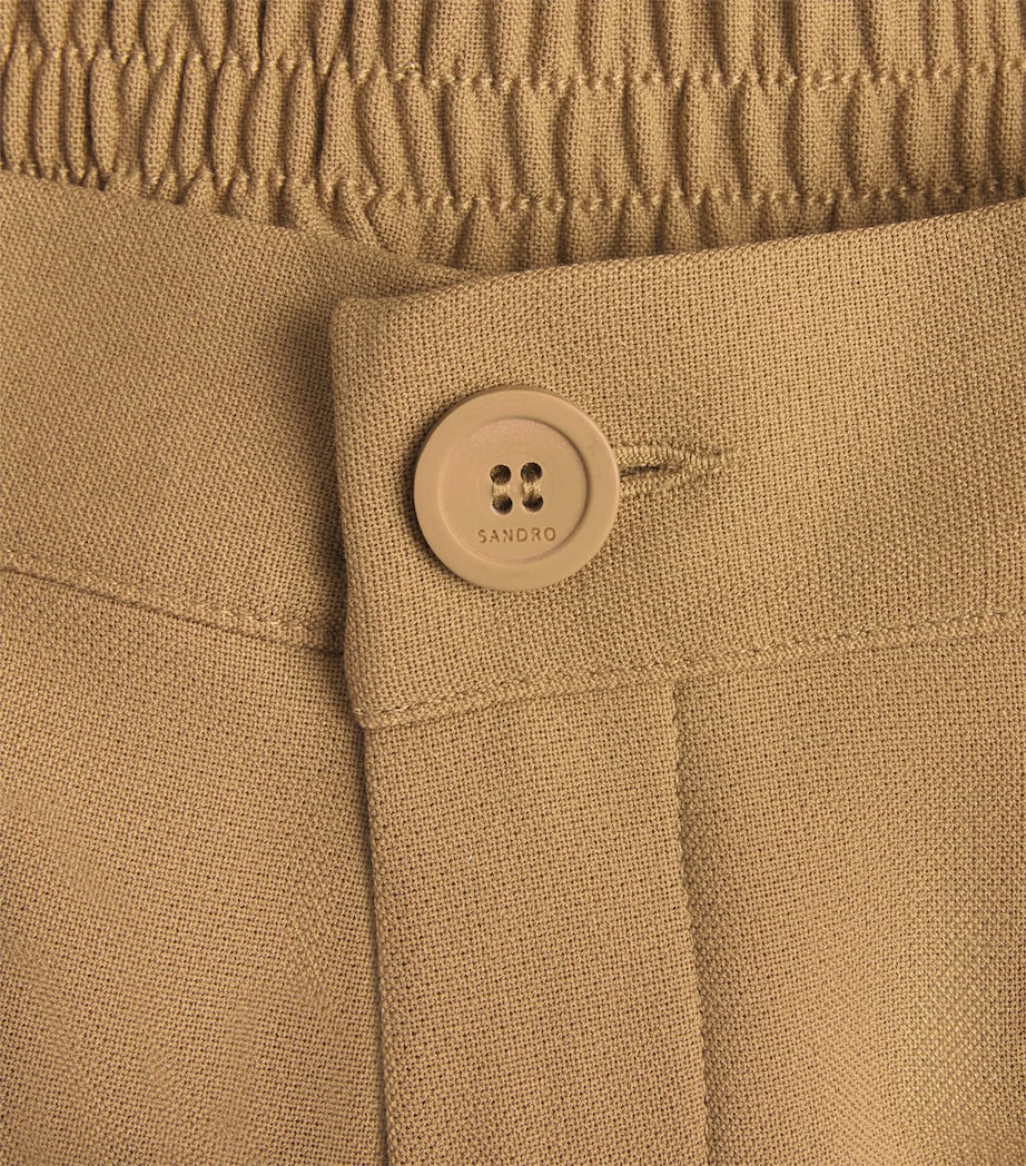 Sandro Paris Mens Stretch Jersey Trousers Nut Image 6