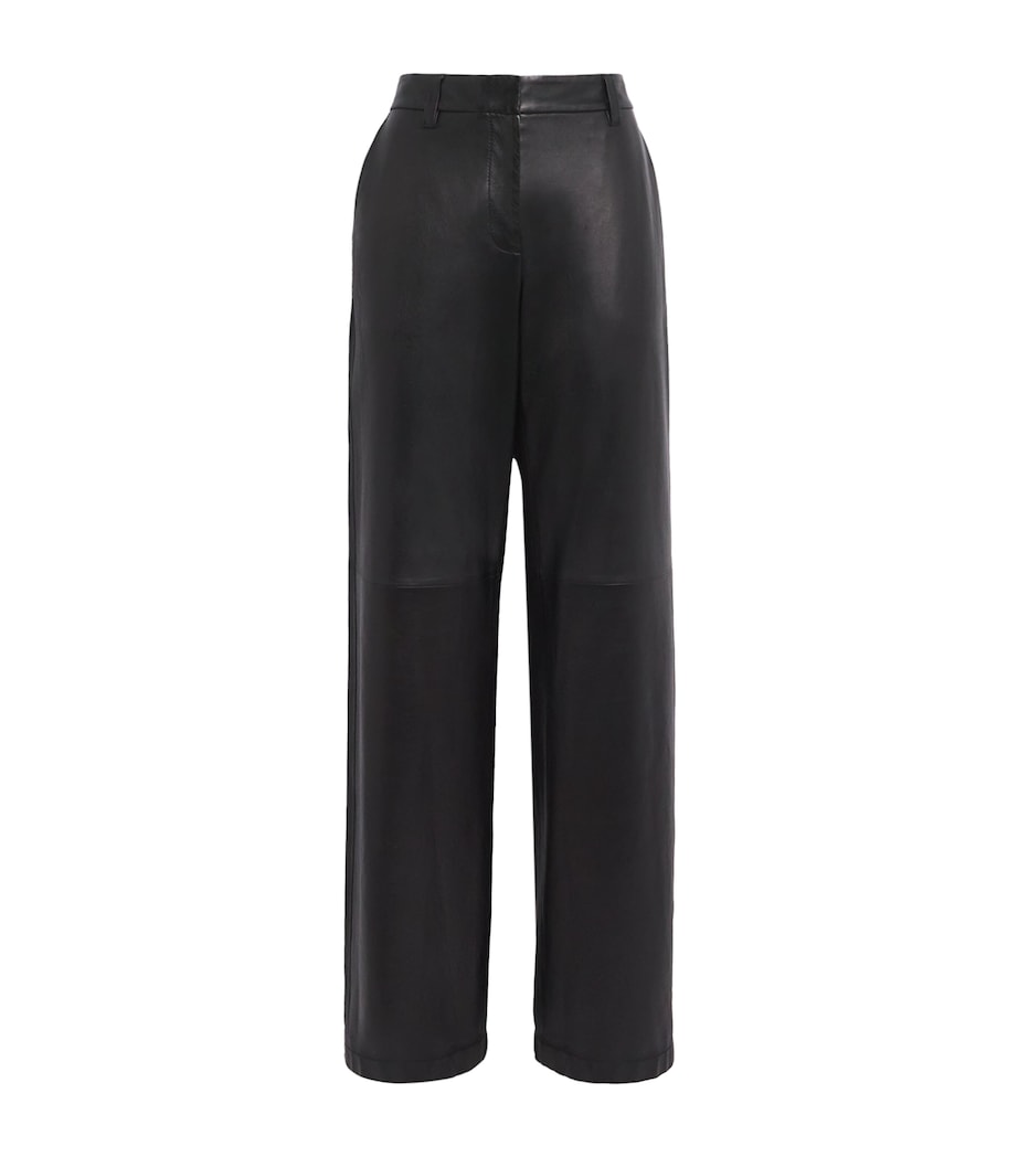 Lambskin Sullivan Straight Trousers 0001900 BLACK Image 1