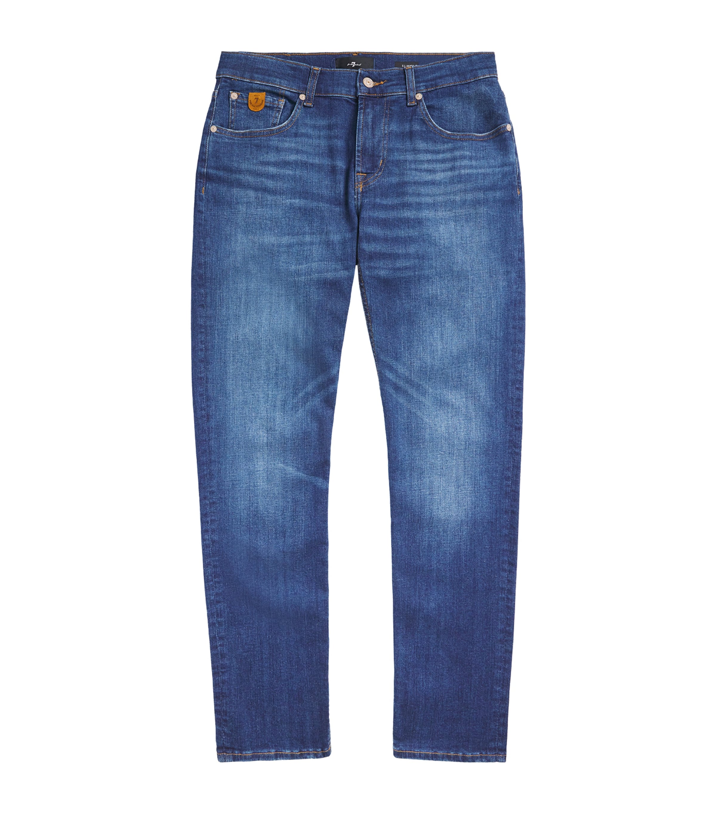 7 For All Mankind Slimmy Tapered Luxe Performance Jeans In Blue