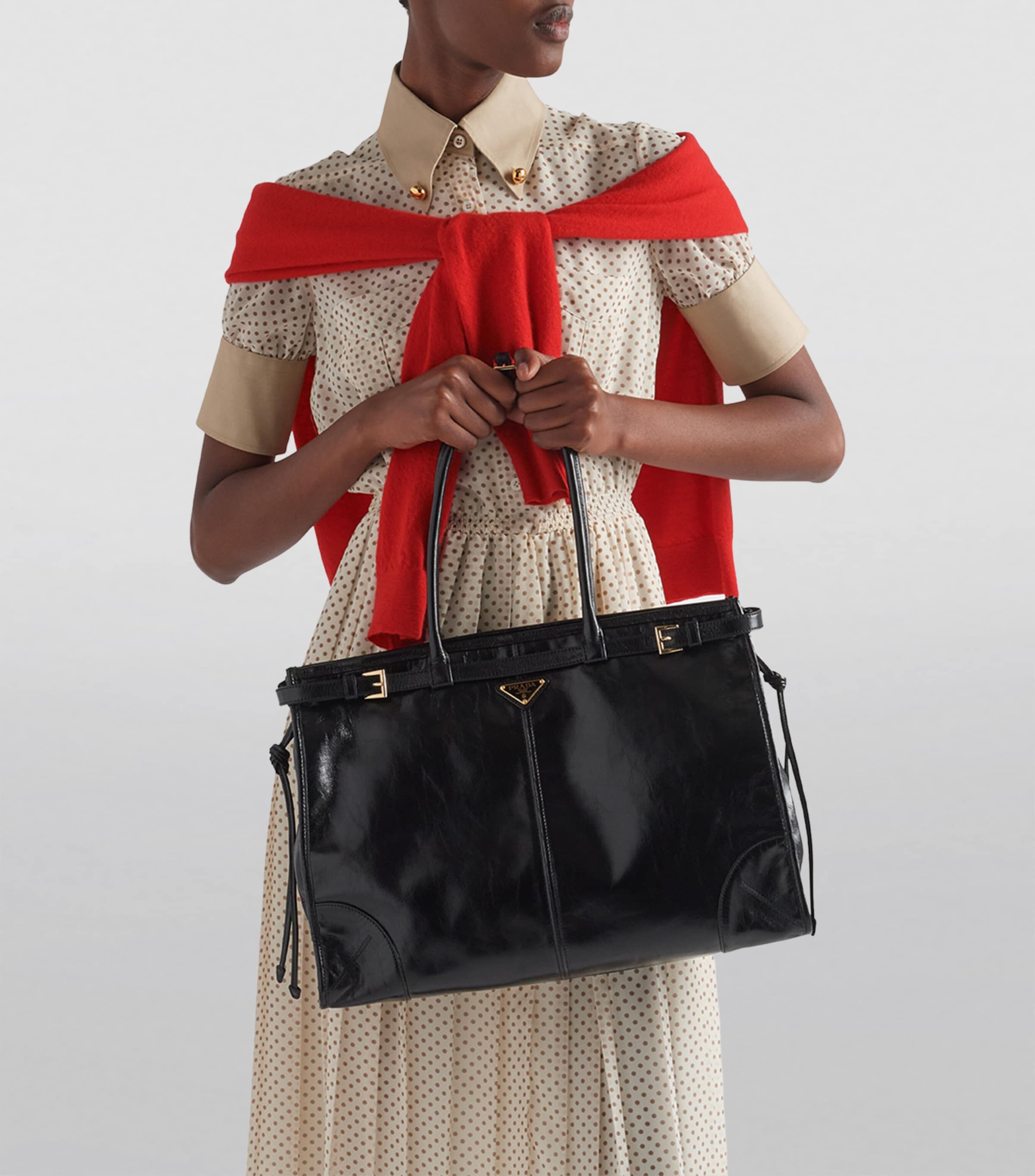 Large Leather Bonnie Top-Handle Bag F0002 Image 7