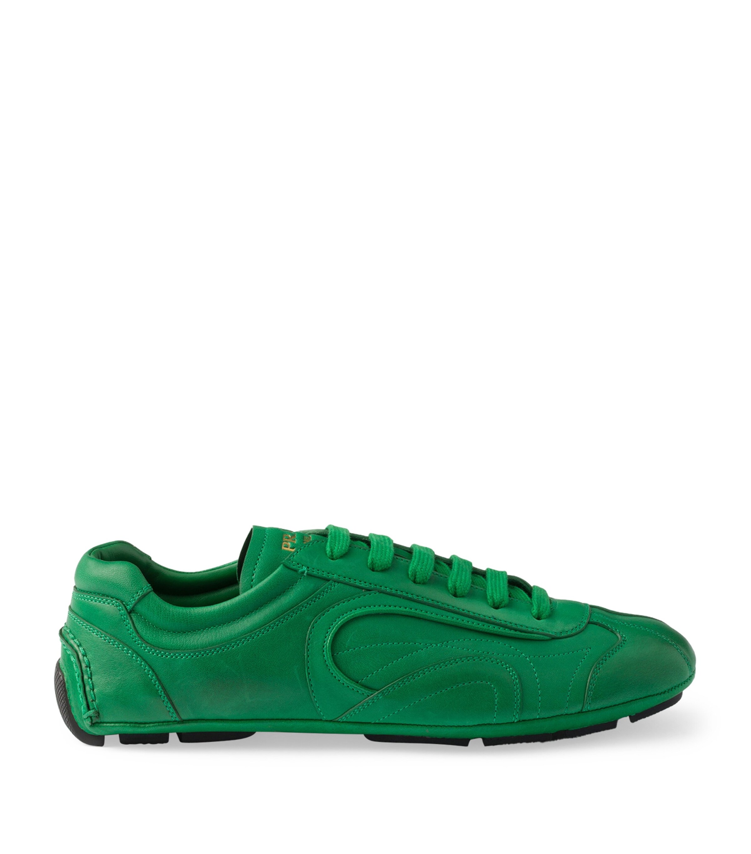 Prada Green Leather Montecarlo Re-Edition 2005 Sneakers | Harrods UK
