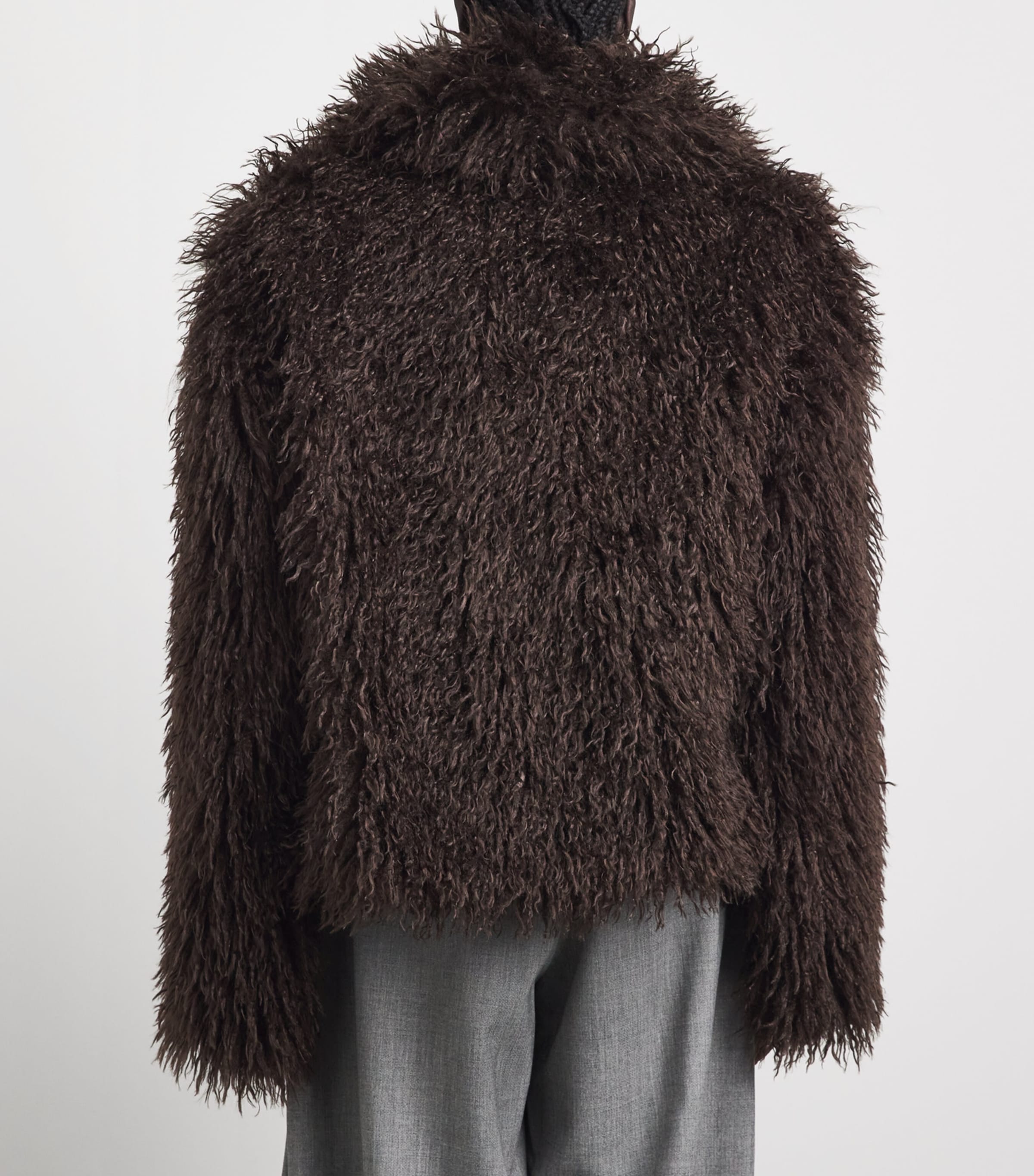 Source Unknown Womens Faux Fur Hathi Jacket Br Image 5