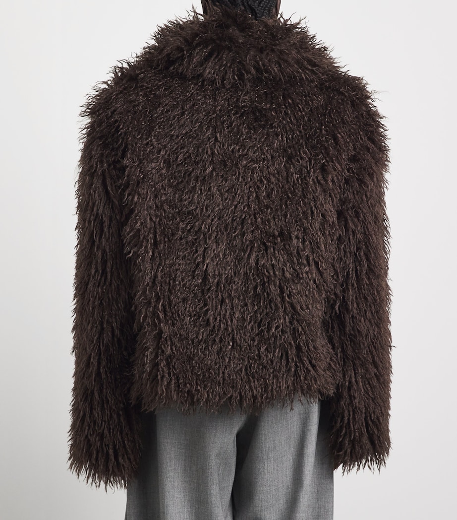 Source Unknown Womens Faux Fur Hathi Jacket Br Image 5