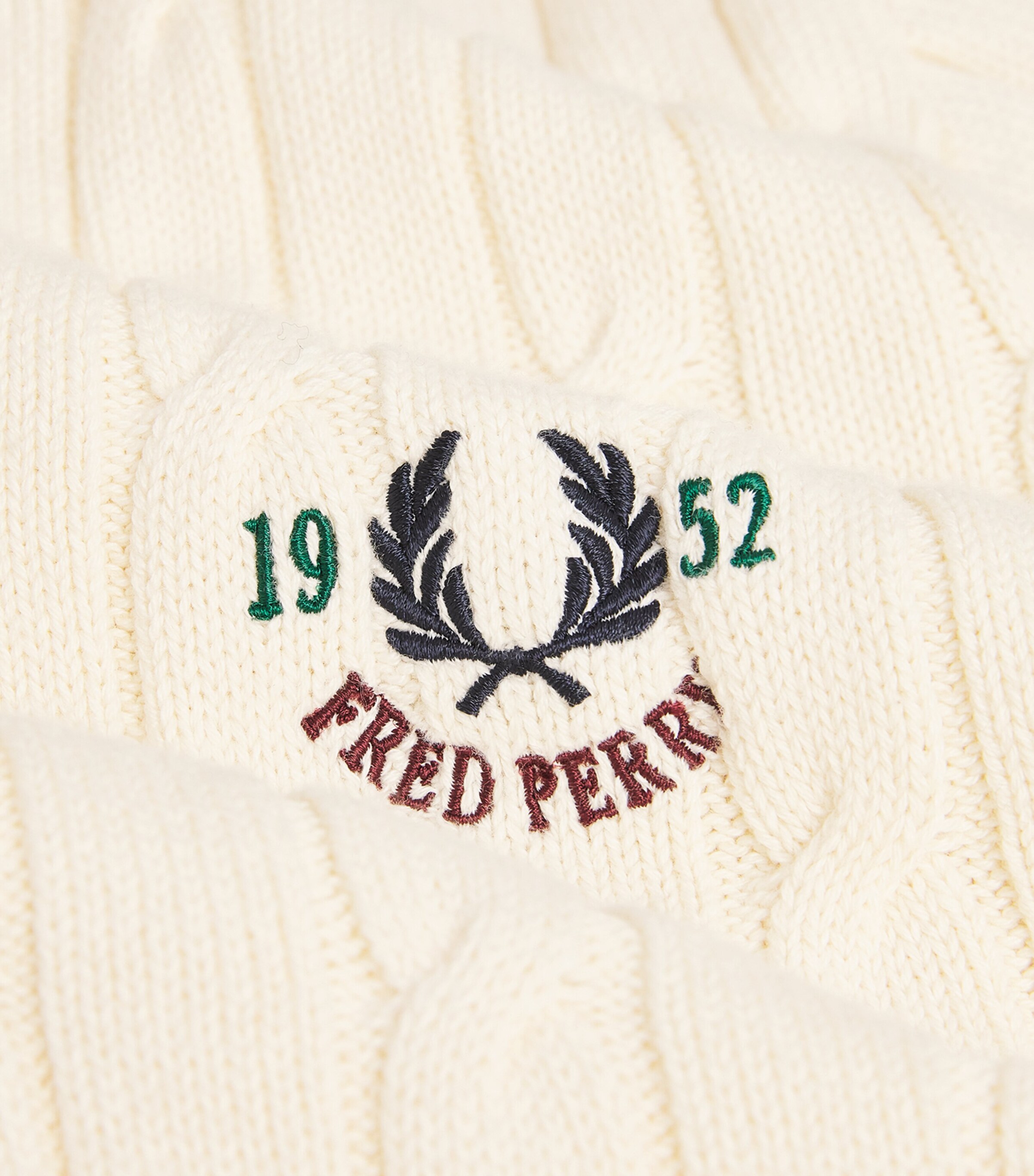 Cotton-Blend Cable-Knit Tennis Sweater 560-ECRU Image 5