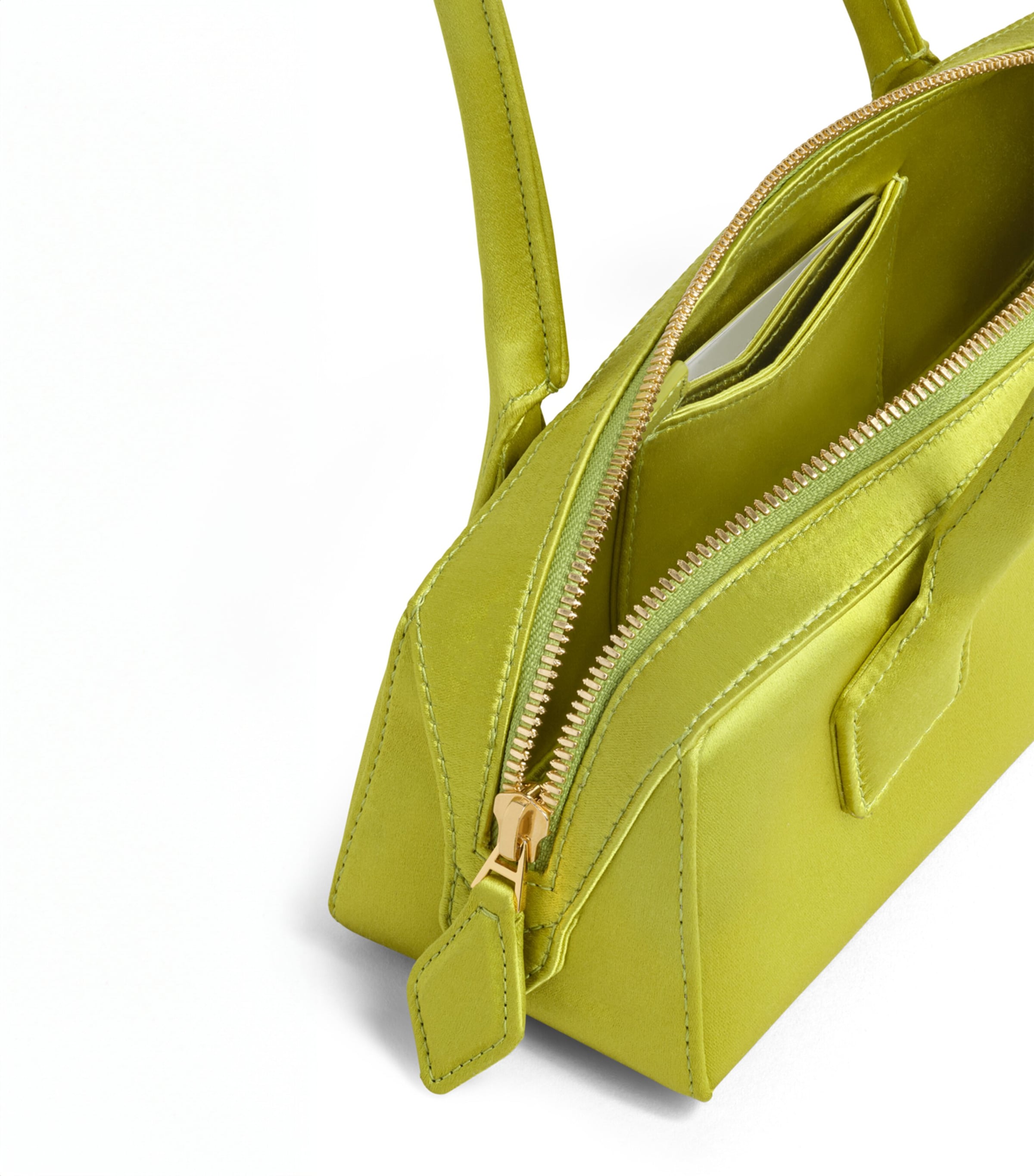 Alaïa Small Suede Le Teckel Shoulder Bag Lime Image 3