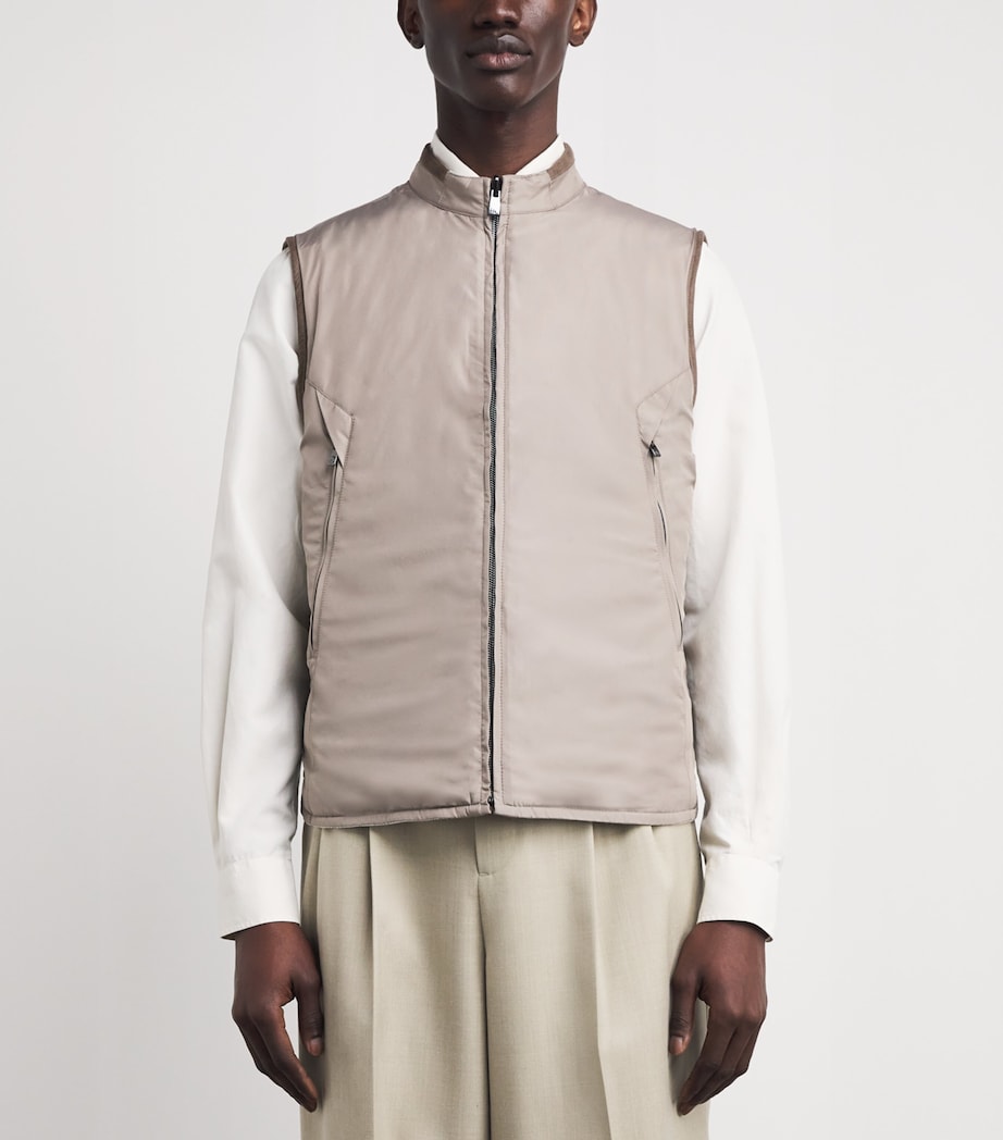 Reversible Padded Gilet 025 GREY DYED STEEL Image 6