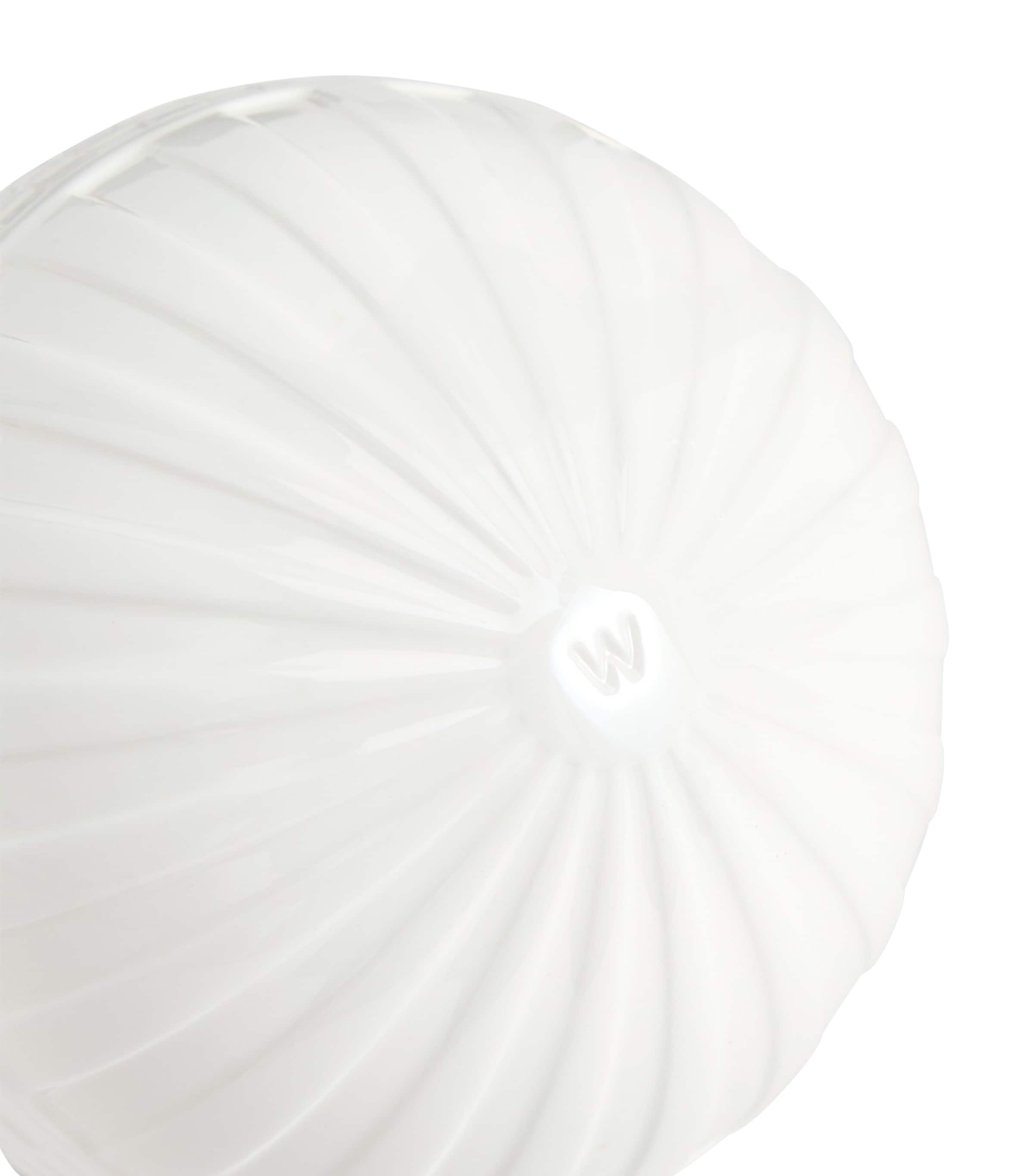 Festive Fluted Bauble WHITE Image 4