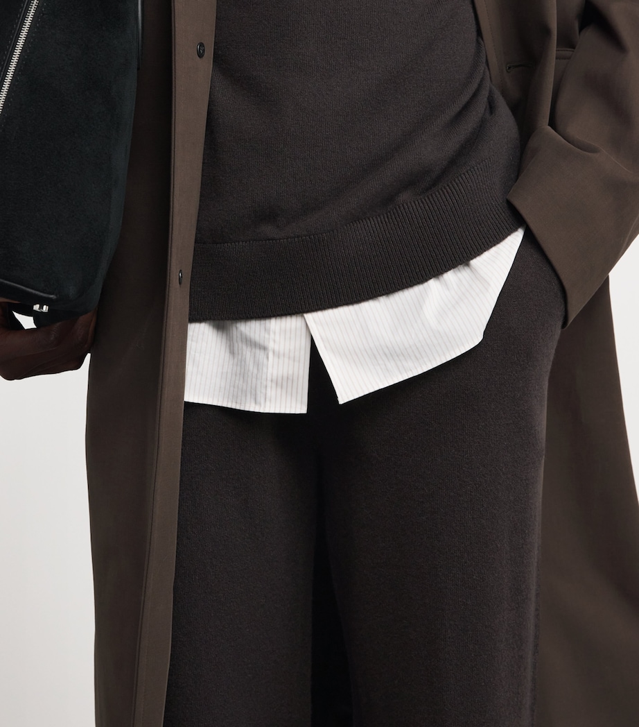 Cashmere Tapered Sweatpants SB7290 MOLASSES Image 6