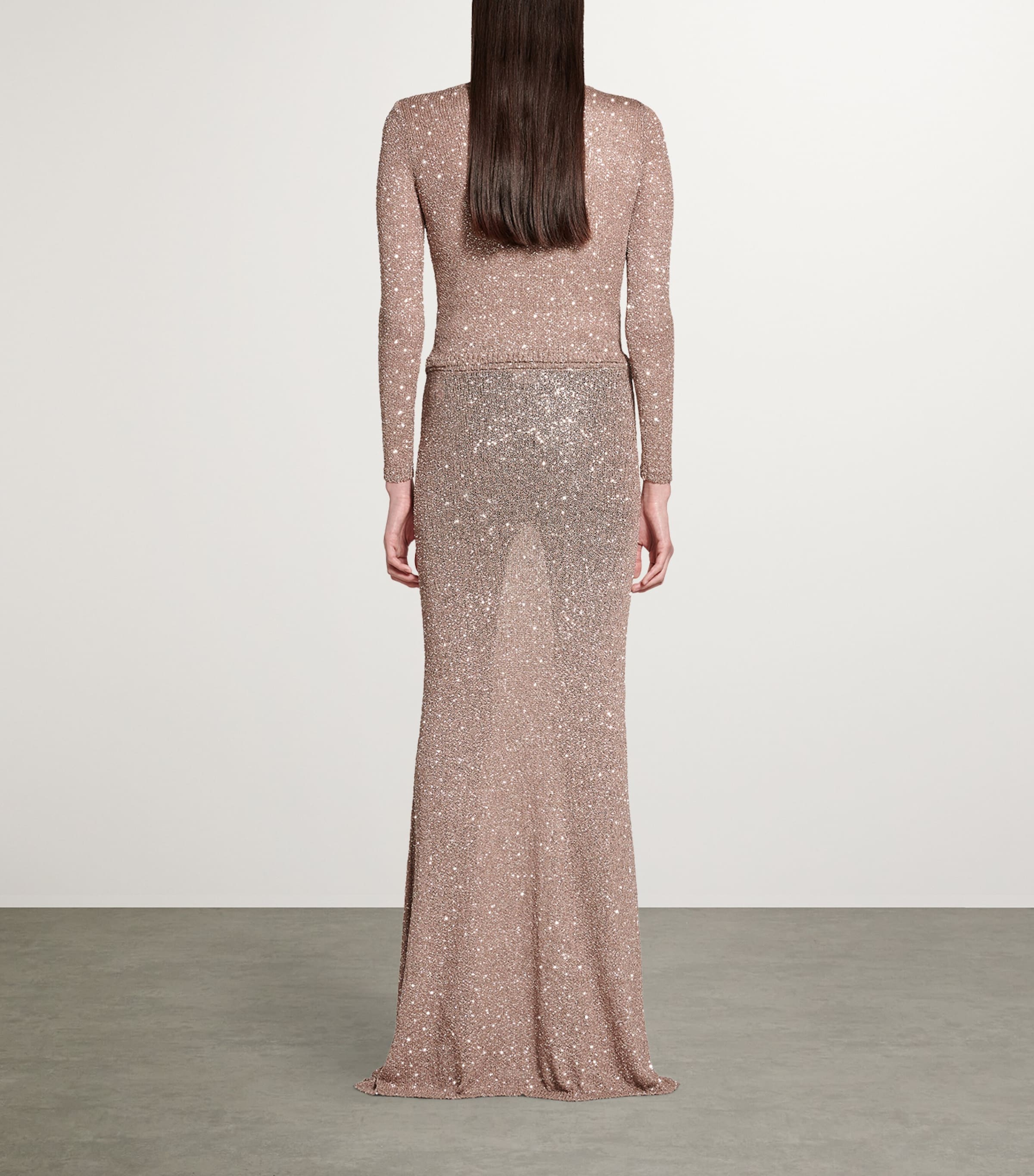 Sequinned Maxi Skirt 2182 Image 4