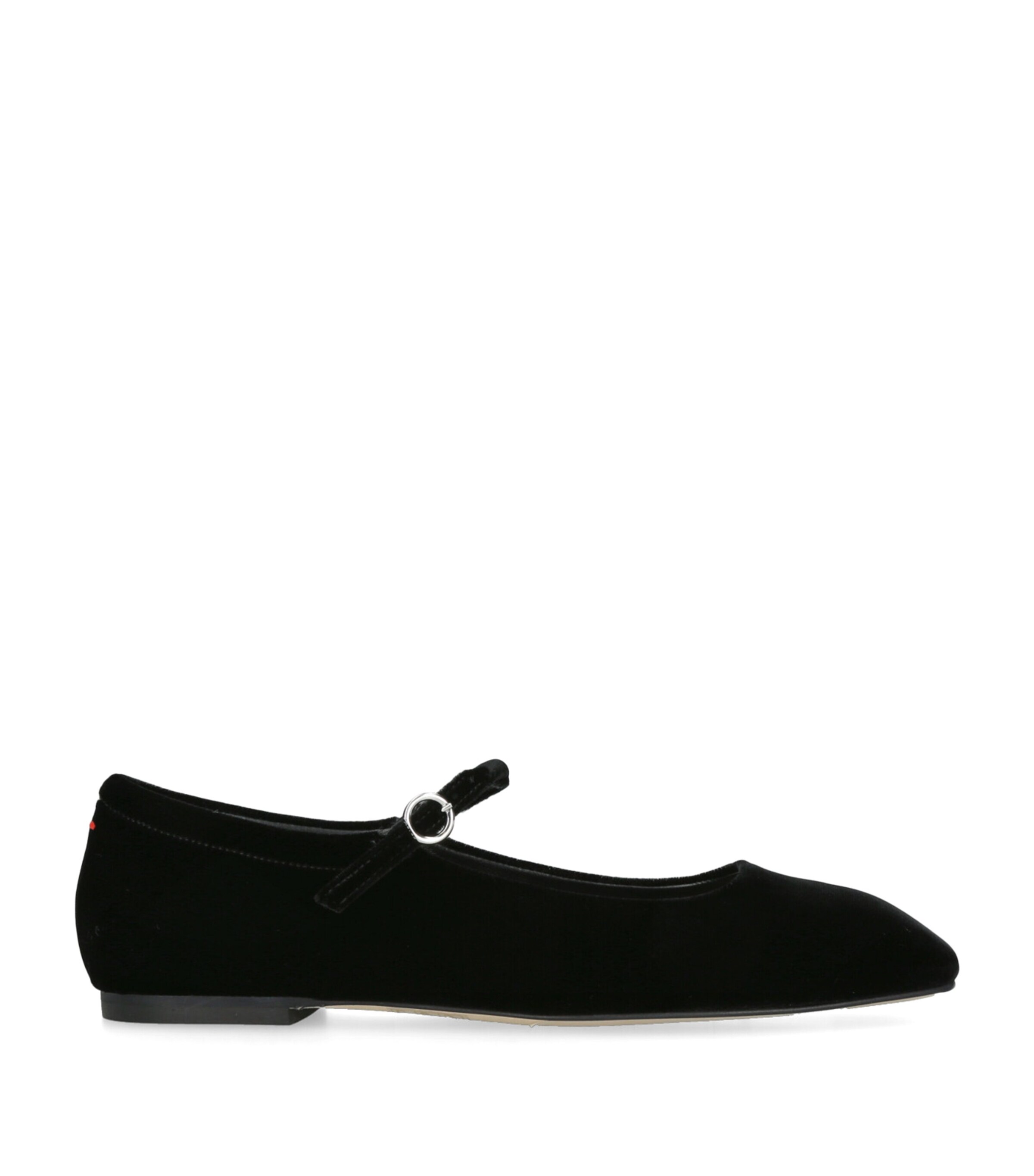 aeyde Velvet Uma Mary Jane Ballet Flats Black Image 1